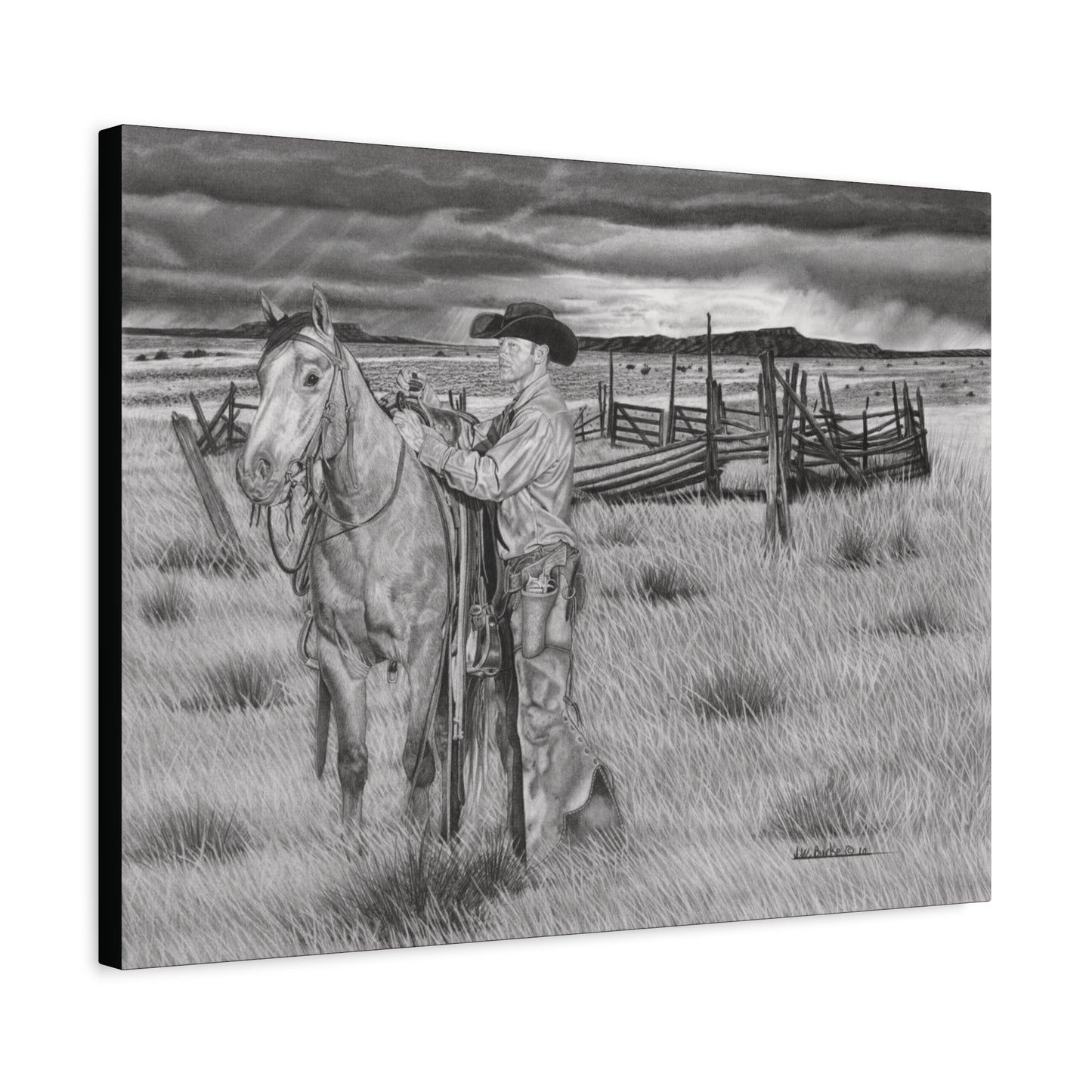 Canvas Art - Western Artwork, farmhouse