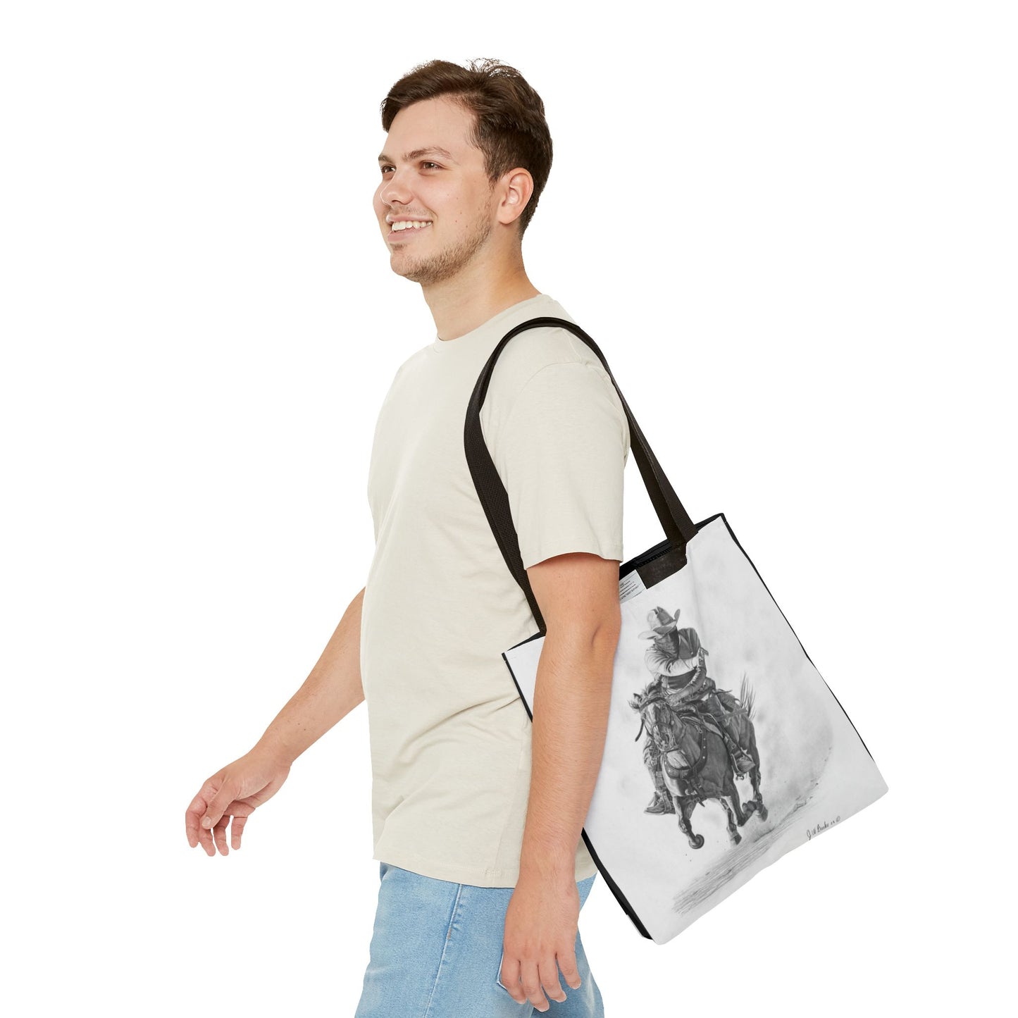 "Bandit " Tote Bag, Western Style Shopping Tote, Equestrian Gift, Farmhouse Decor, Horse Lover Accessory