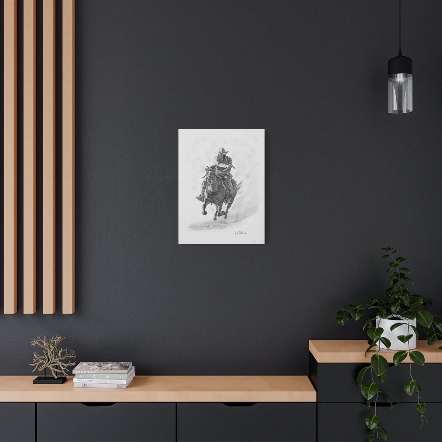 "Bandit " Western art on canvas