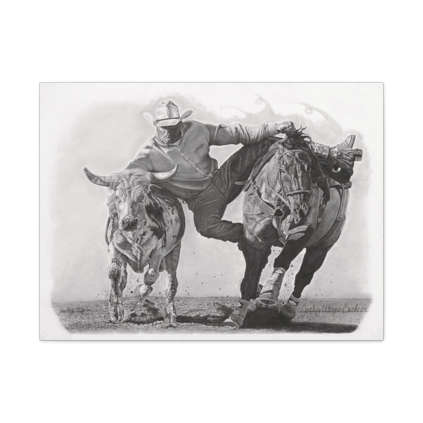 western art on canvas, home decor, farmhouse