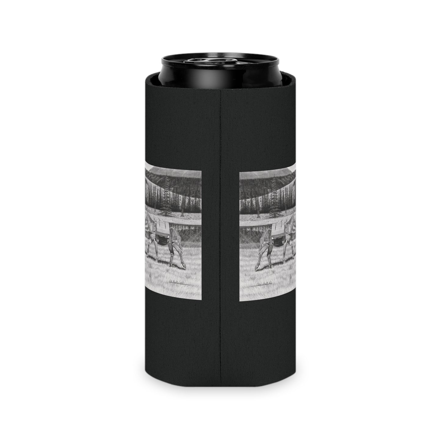 Can Cooler, Western Beverage Sleeve, Outdoor Party Gear, Country-Themed Drink Holder, Ideal for BBQs & Tailgates