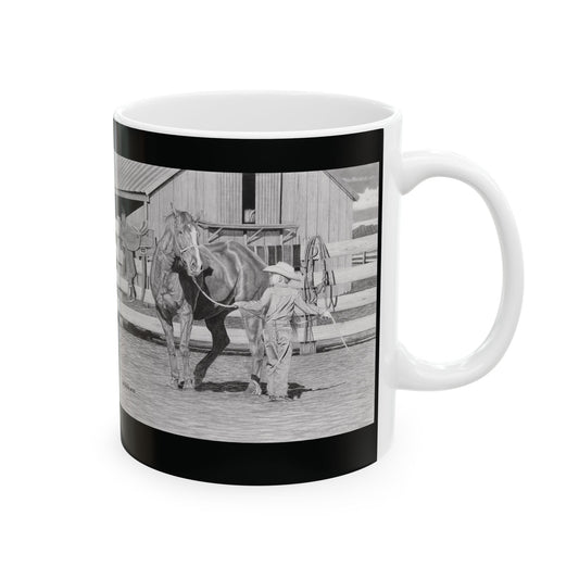 "Tall Task fot a Little Cowboy" Coffe Mug