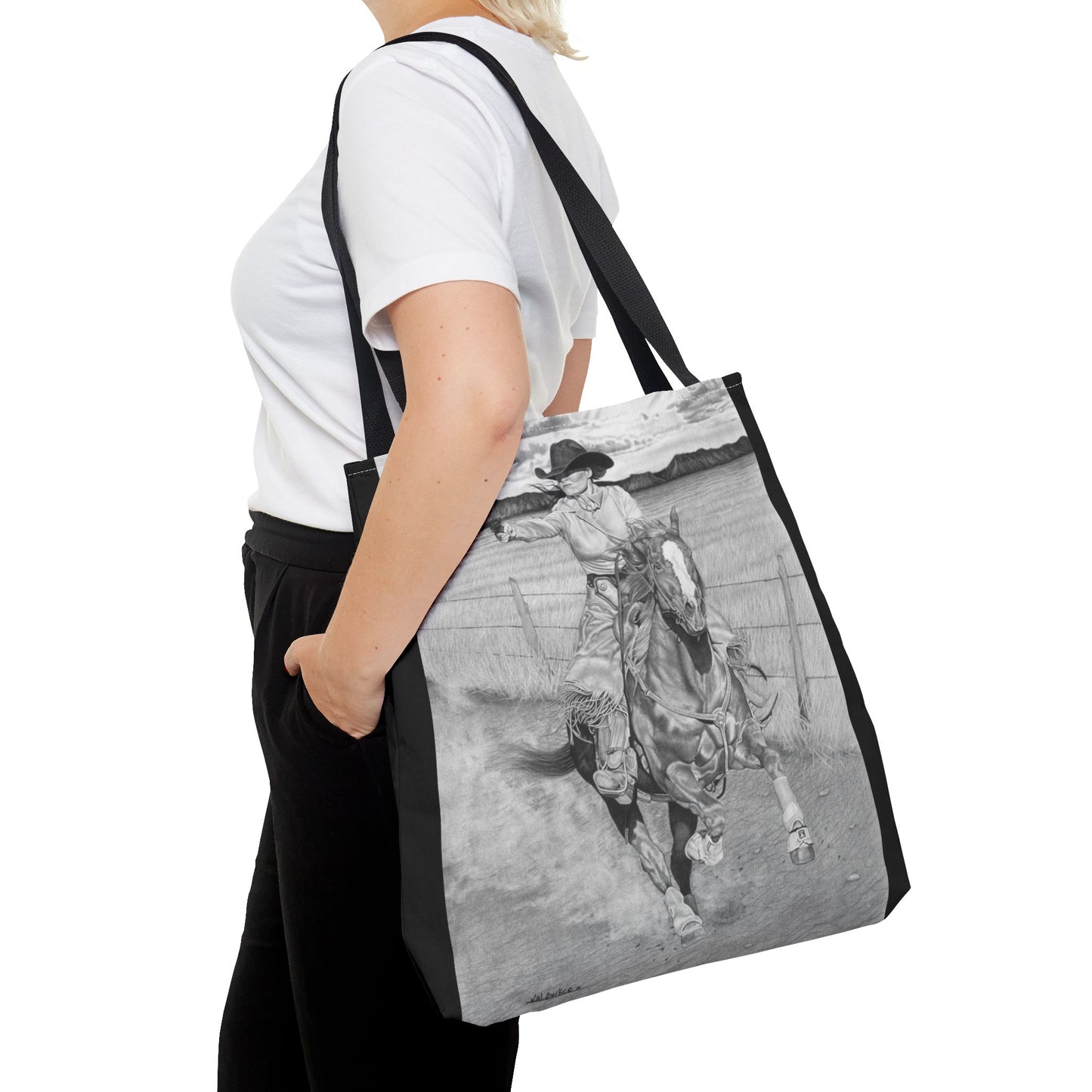 "Dangerous and Beutiful " Western Style Shopping Tote, Equestrian Gift, Farmhouse Decor, Horse Lover Accessory