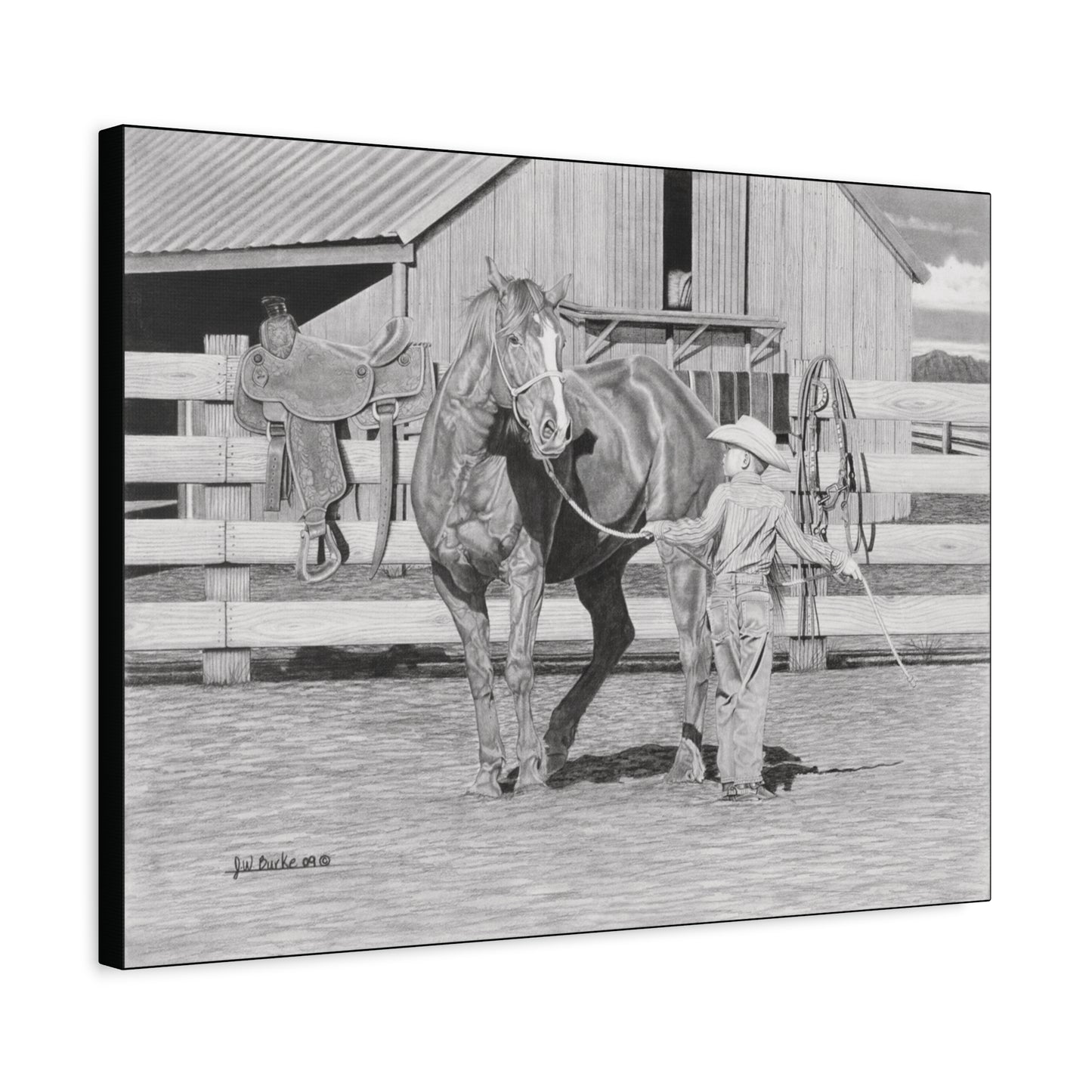 Western art on canvas, home decor, farmhouse