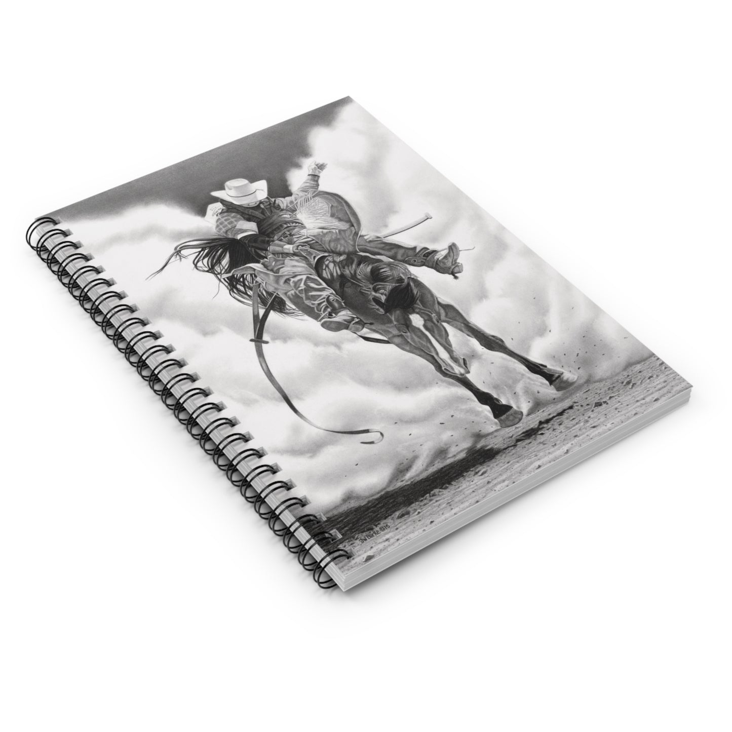 "Storm a Brewing " Espiral Notebook - Capturing the Spirit of the West, Journal for Equestrian Lovers, Western Art Gift, Cowpoke Writing Pad, [...]