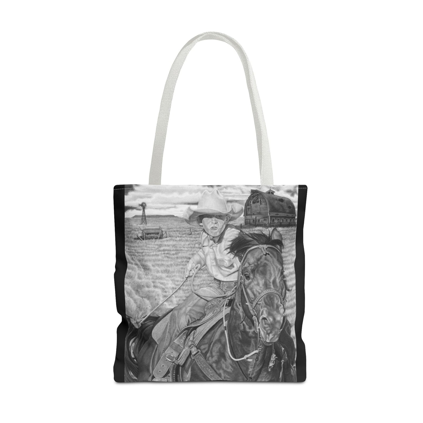 Tote Bag, Western Style Shopping Tote, Equestrian Gift, Farmhouse Decor, Horse Lover Accessory