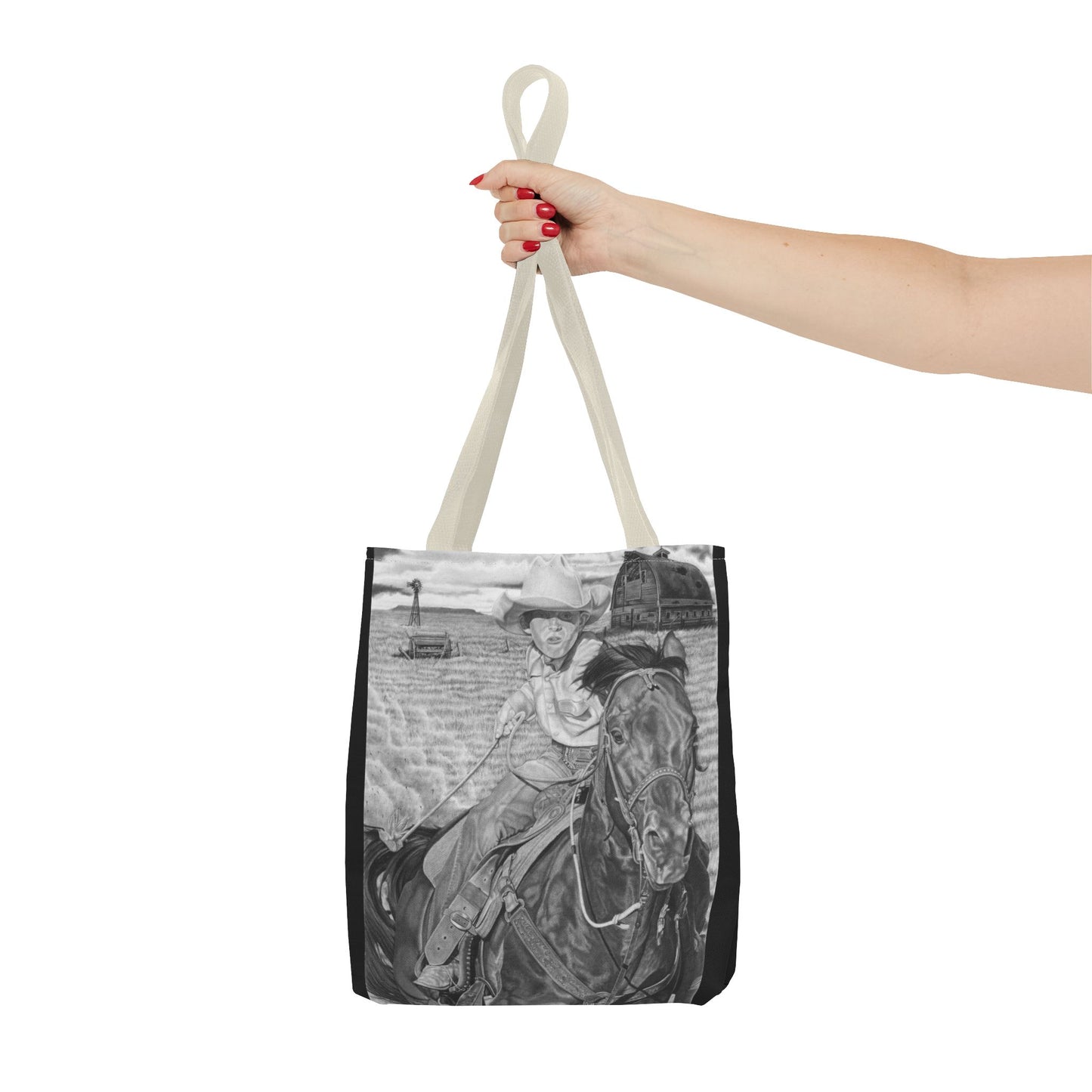 Tote Bag, Western Style Shopping Tote, Equestrian Gift, Farmhouse Decor, Horse Lover Accessory