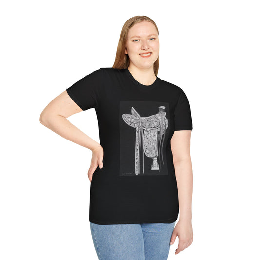 "New Saddle"  Western Art T-Shirt