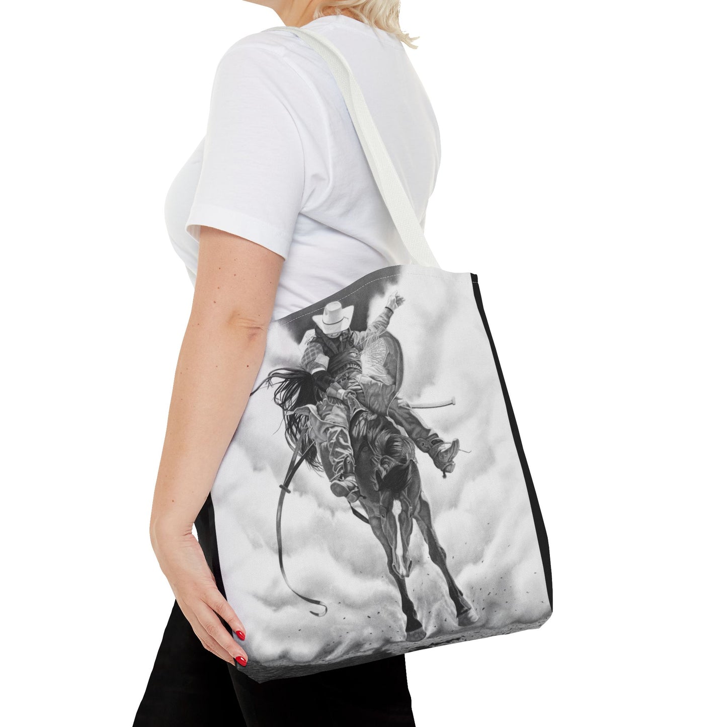 "Storm a Brewing"  Tote Bag, Western Style Shopping Tote, Equestrian Gift, Farmhouse Decor, Horse Lover Accessory