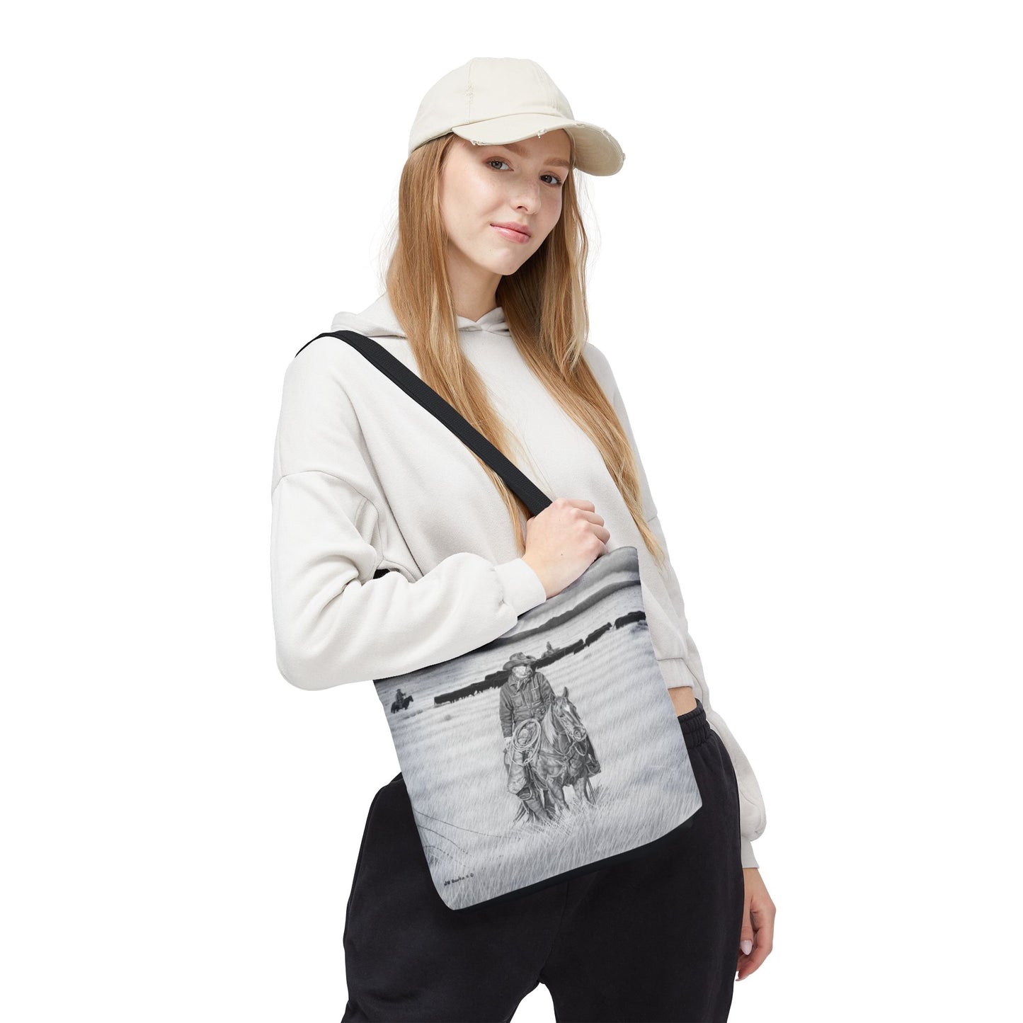 "The Passing Storm"   Tote Bag, Western Style Shopping Tote, Equestrian Gift, Farmhouse Decor, Horse Lover Accessory