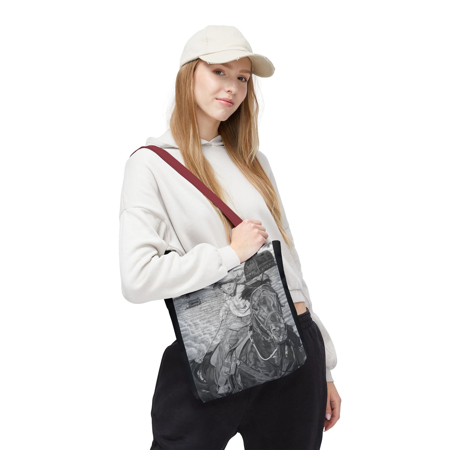 Tote Bag, Western Style Shopping Tote, Equestrian Gift, Farmhouse Decor, Horse Lover Accessory