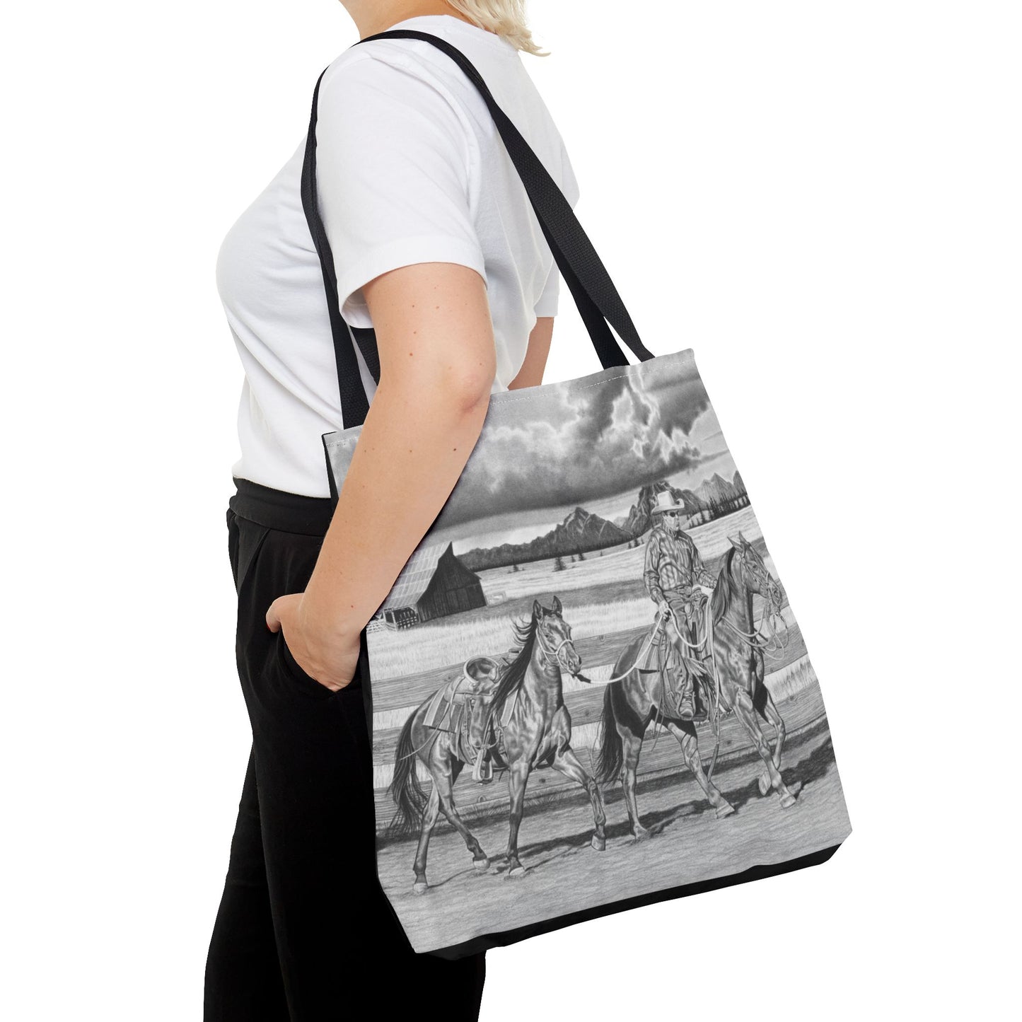 "The Gift Named Storn" Western Art Tote Bag