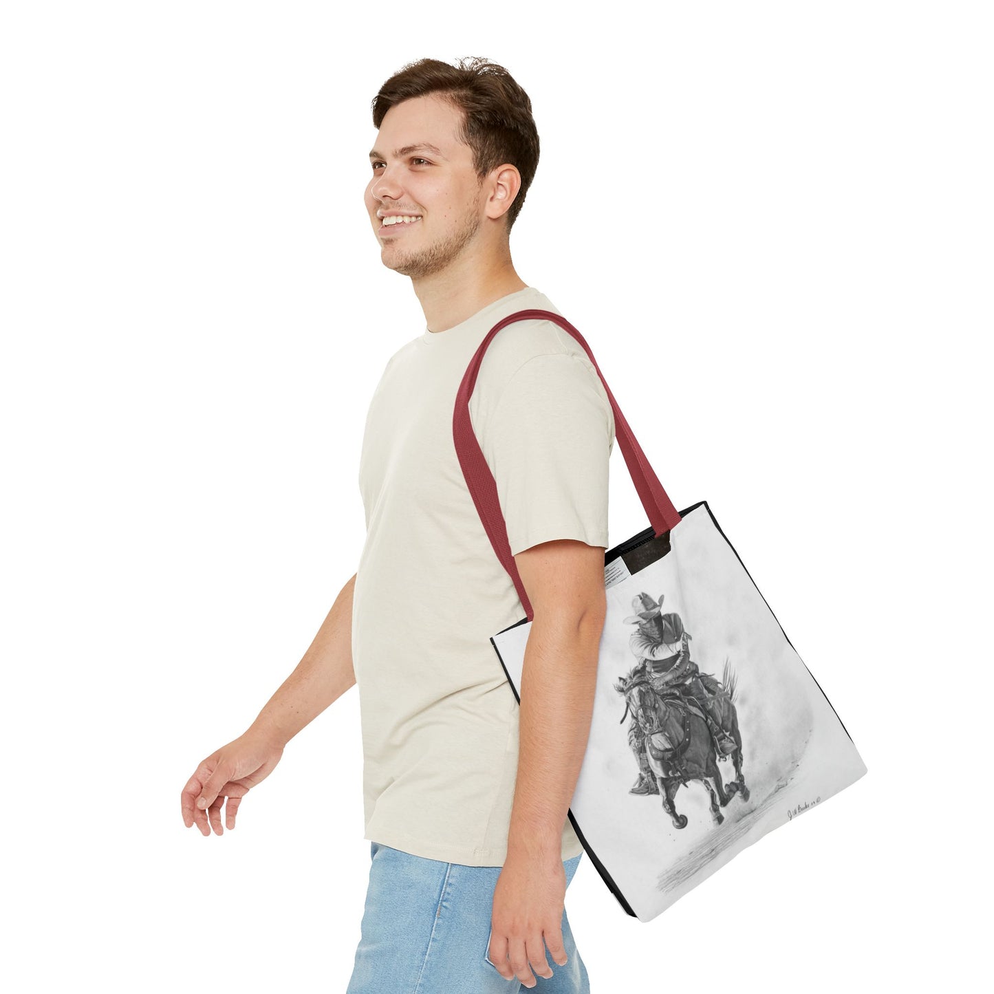 Tote Bag, Western Style Shopping Tote, Equestrian Gift, Farmhouse Decor, Horse Lover Accessory