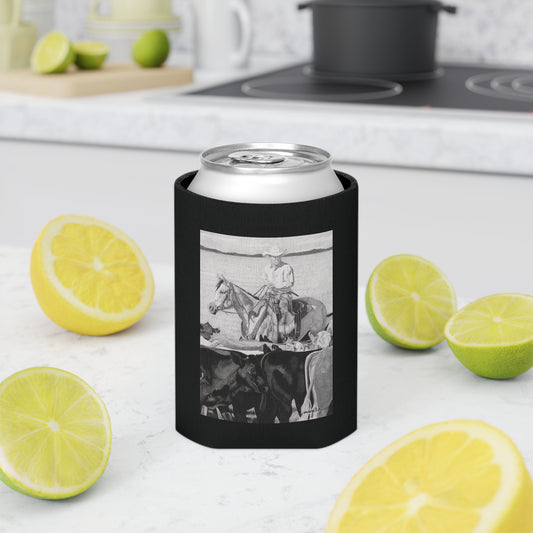 Can Cooler, Western Beverage Sleeve, Outdoor Party Gear, Country-Themed Drink Holder, Ideal for BBQs & Tailgates