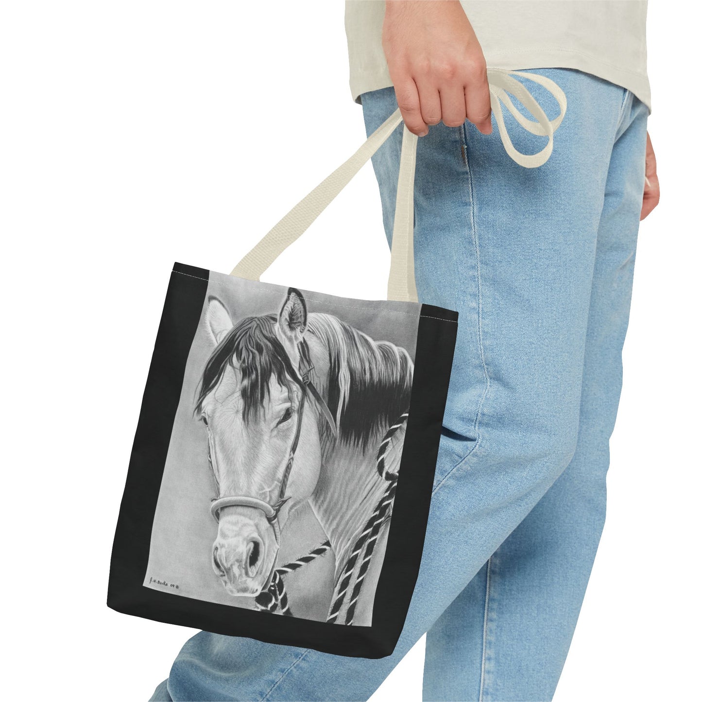"Watcha lookin At"  Tote Bag, Western Style Shopping Tote, Equestrian Gift, Farmhouse Decor, Horse Lover Accessory