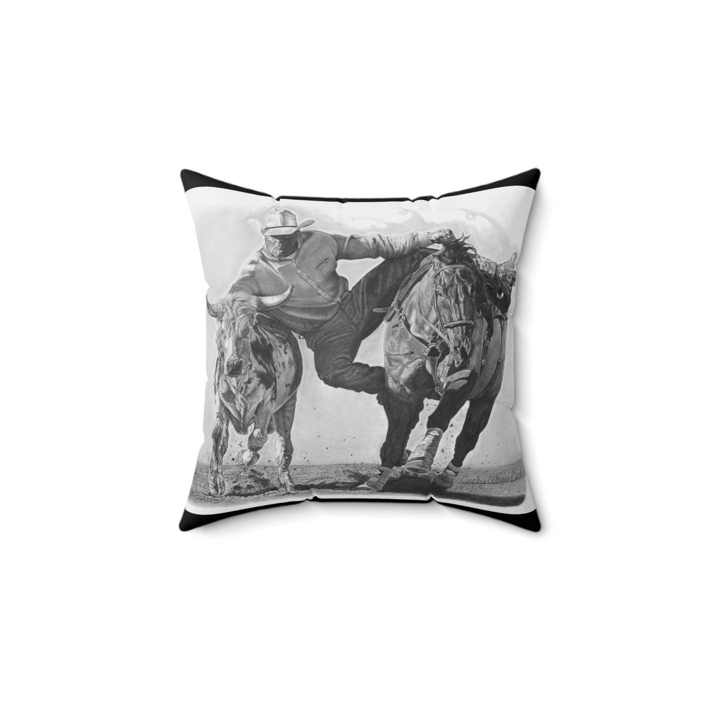 Decor Pillow, Western Home Accent, Farmhouse Throw Pillow, Gift for Horse Lovers, Country Style Cushion