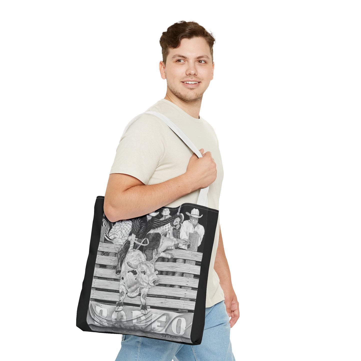 Tote Bag, Western Style Shopping Tote, Equestrian Gift, Farmhouse Decor, Horse Lover Accessory
