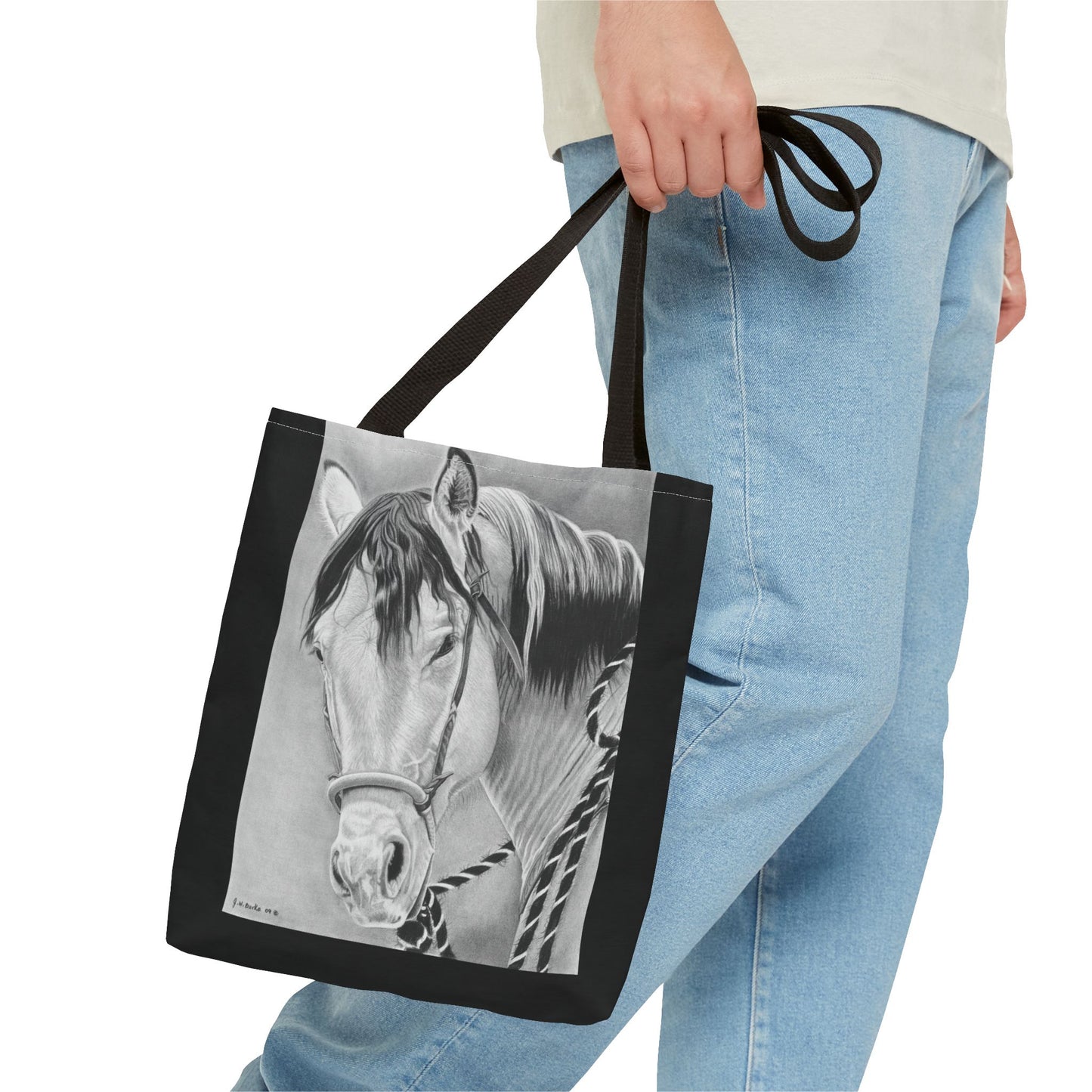 "Watcha lookin At"  Tote Bag, Western Style Shopping Tote, Equestrian Gift, Farmhouse Decor, Horse Lover Accessory