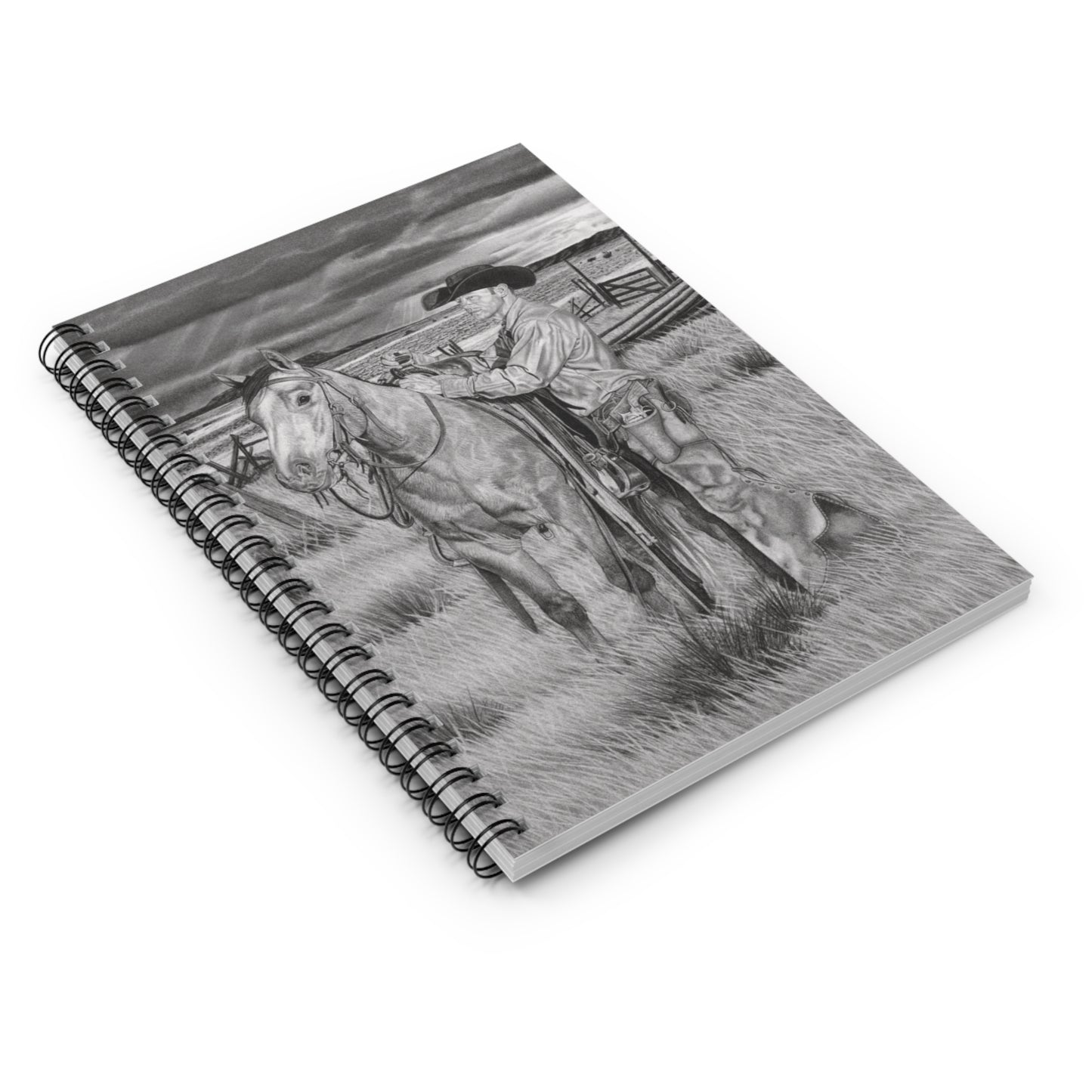 "The Coming Storm"  Spiral Notebook - Capturing the Spirit of the West, Journal for Equestrian Lovers, Western Art Gift, Cowpoke Writing Pad, [...]