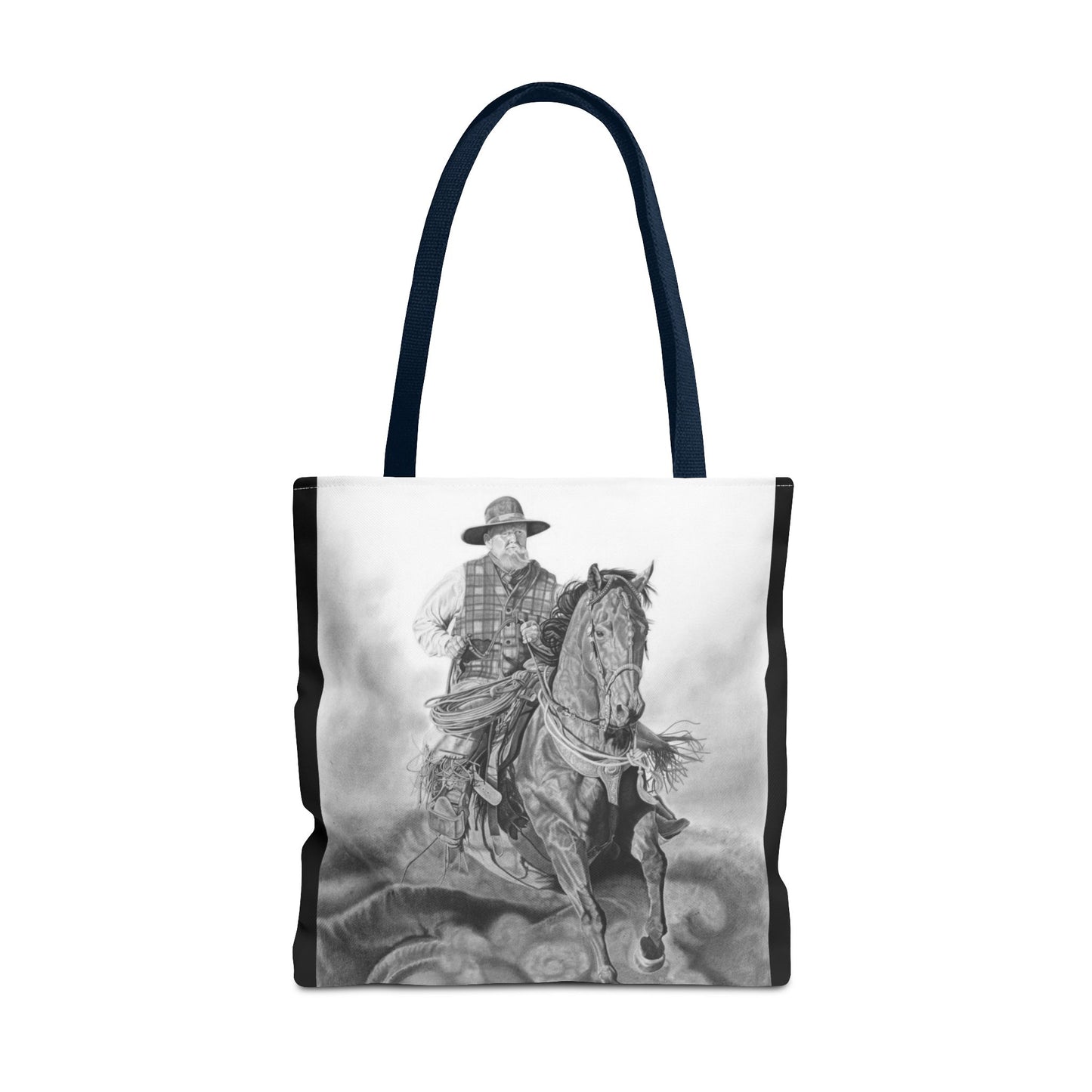 "Trouble  Up Ahead" Tote Bag, Western Style Shopping Tote, Equestrian Gift, Farmhouse Decor, Horse Lover Accessory