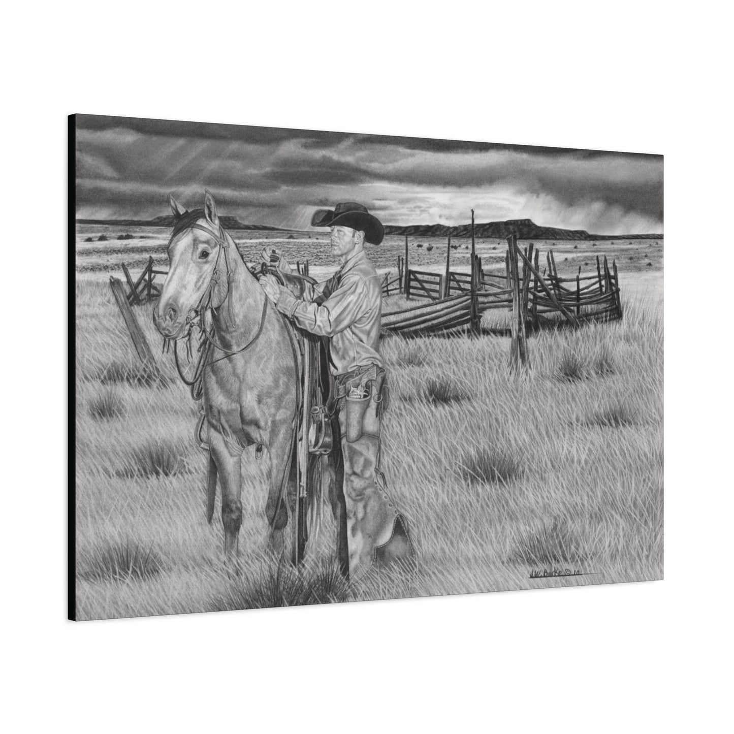 Canvas Art - Western Artwork, farmhouse