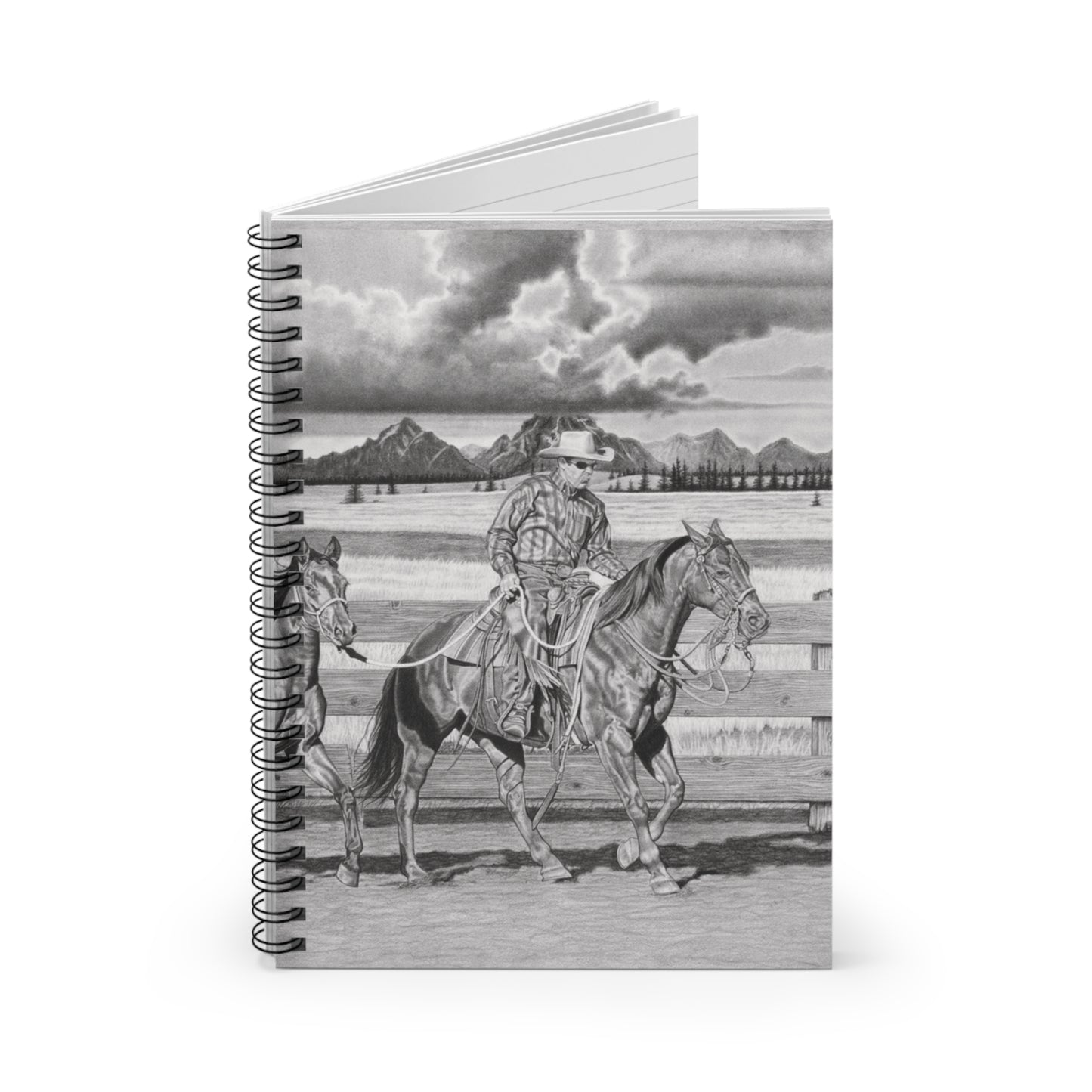 Spiral Notebook, Capturing the Spirit of the West, Journal for Equestrian Lovers, Western Art Gift, Cowpoke Writing Pad
