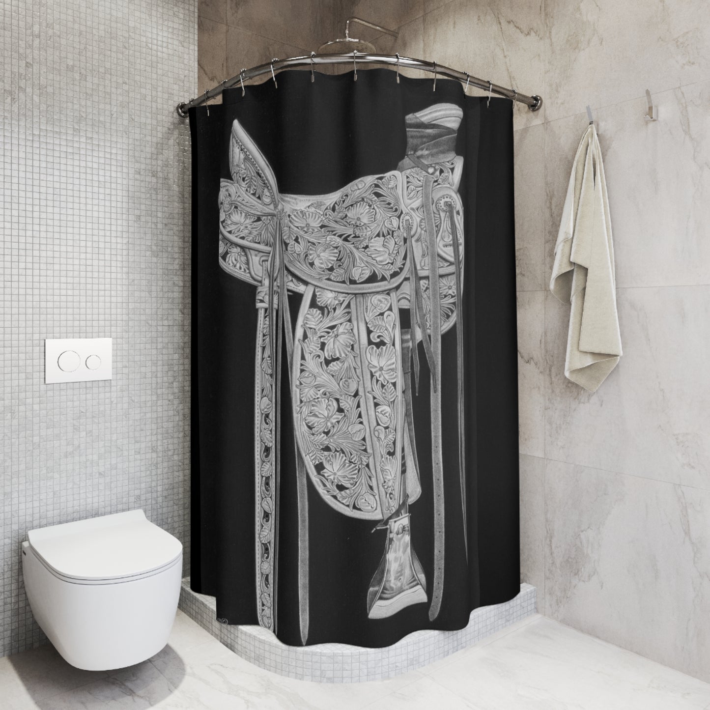 Shower Curtain Western style, farmhouse Bathroom Decor