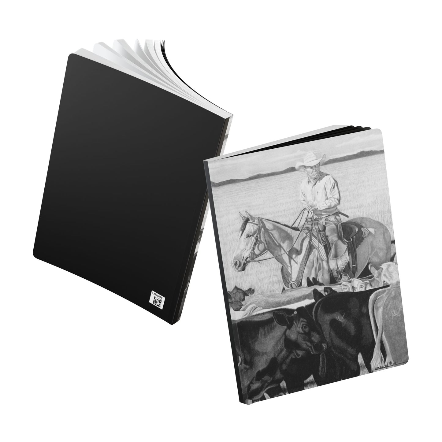 Softcover Journal, Notebook for Writing, Artistic Gift, Travel Journal, Eco-Friendly Stationery, Unique Artwork