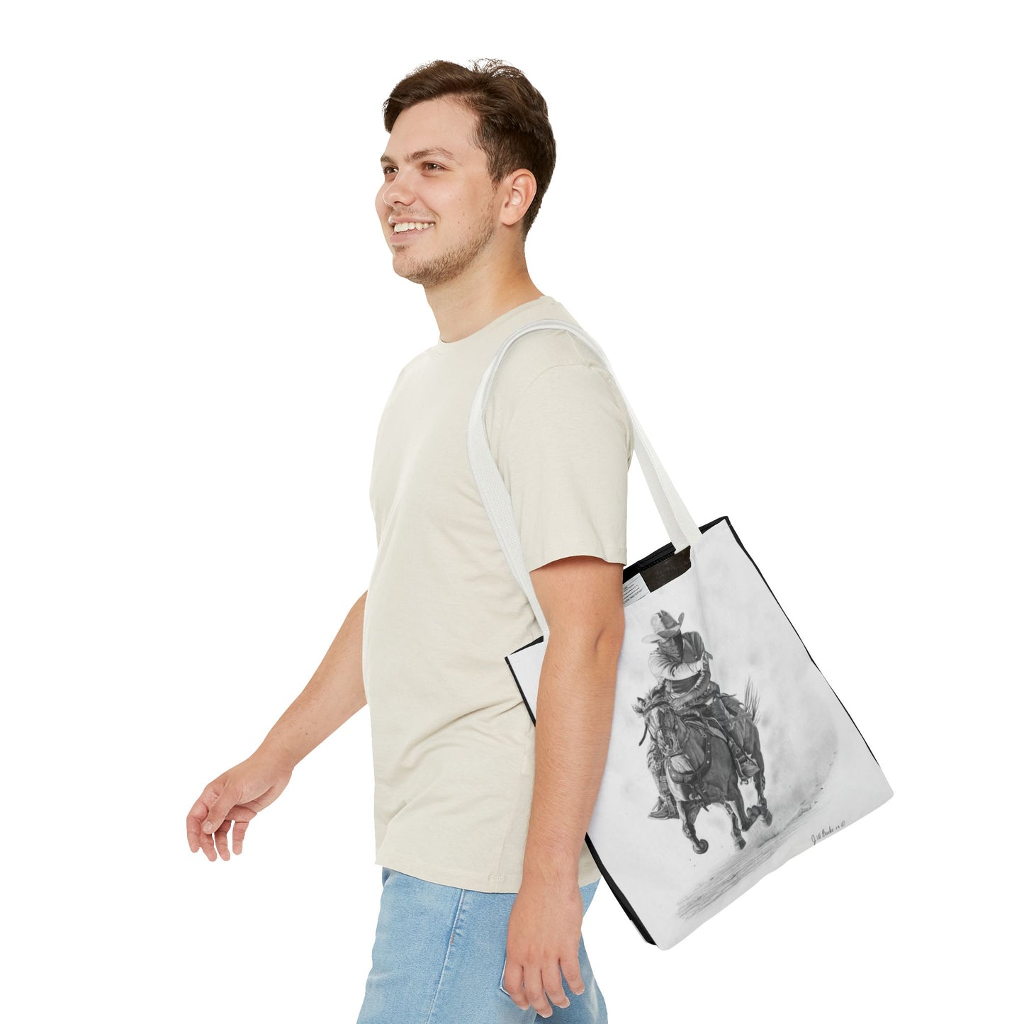 Tote Bag, Western Style Shopping Tote, Equestrian Gift, Farmhouse Decor, Horse Lover Accessory
