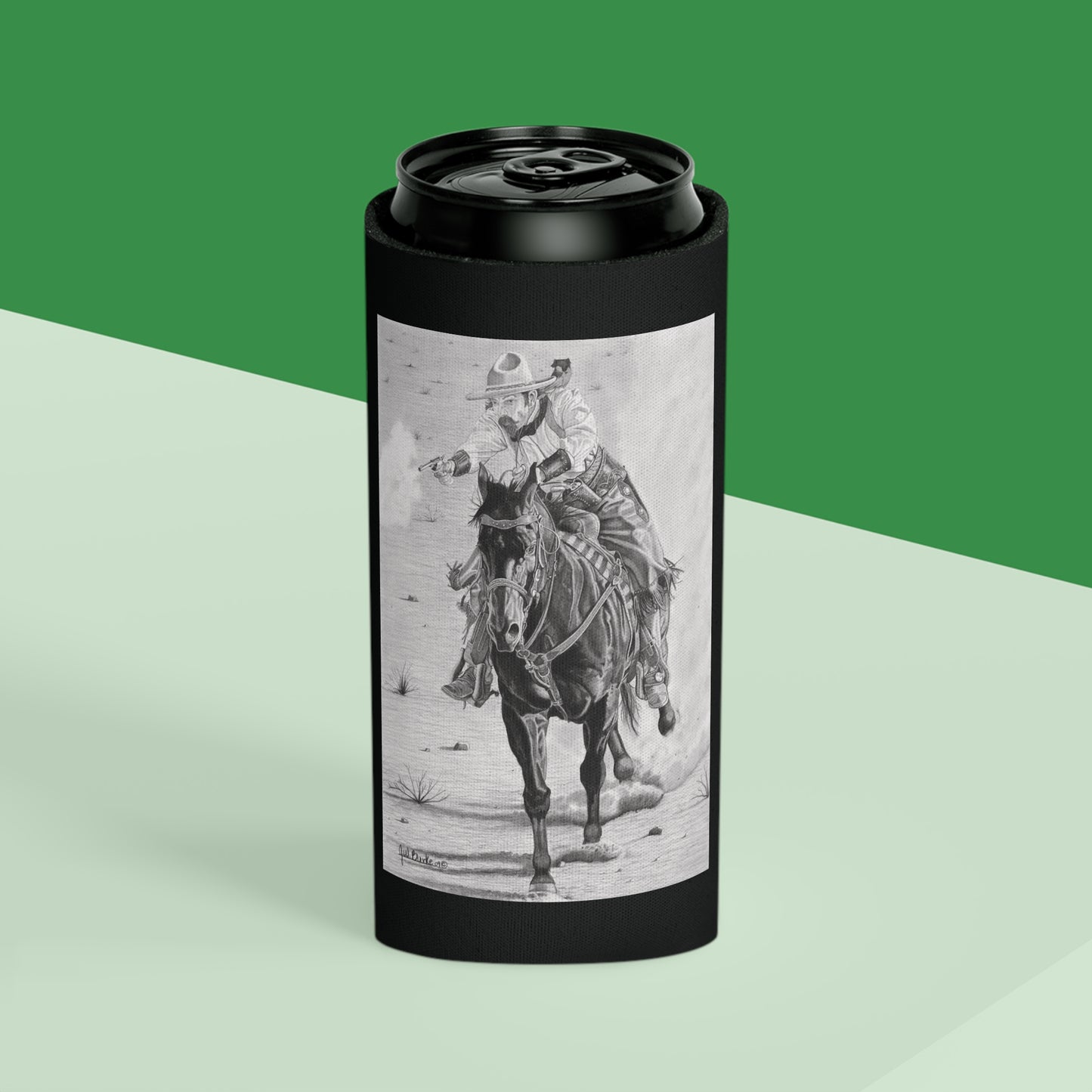Can Cooler, Western Beverage Sleeve, Outdoor Party Gear, Country-Themed Drink Holder, Ideal for BBQs & Tailgates