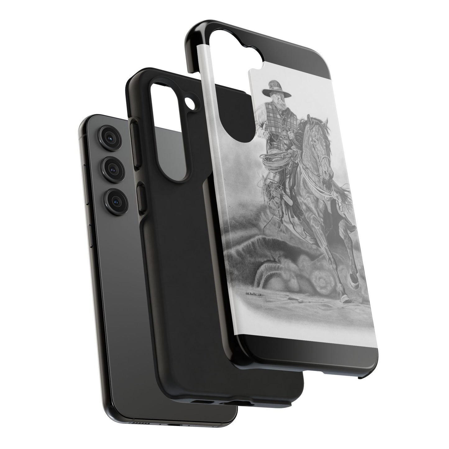 Phone Cases, Cowboy Design, Tough Protection, Gift for Him, Ranch Decor, Durable Style