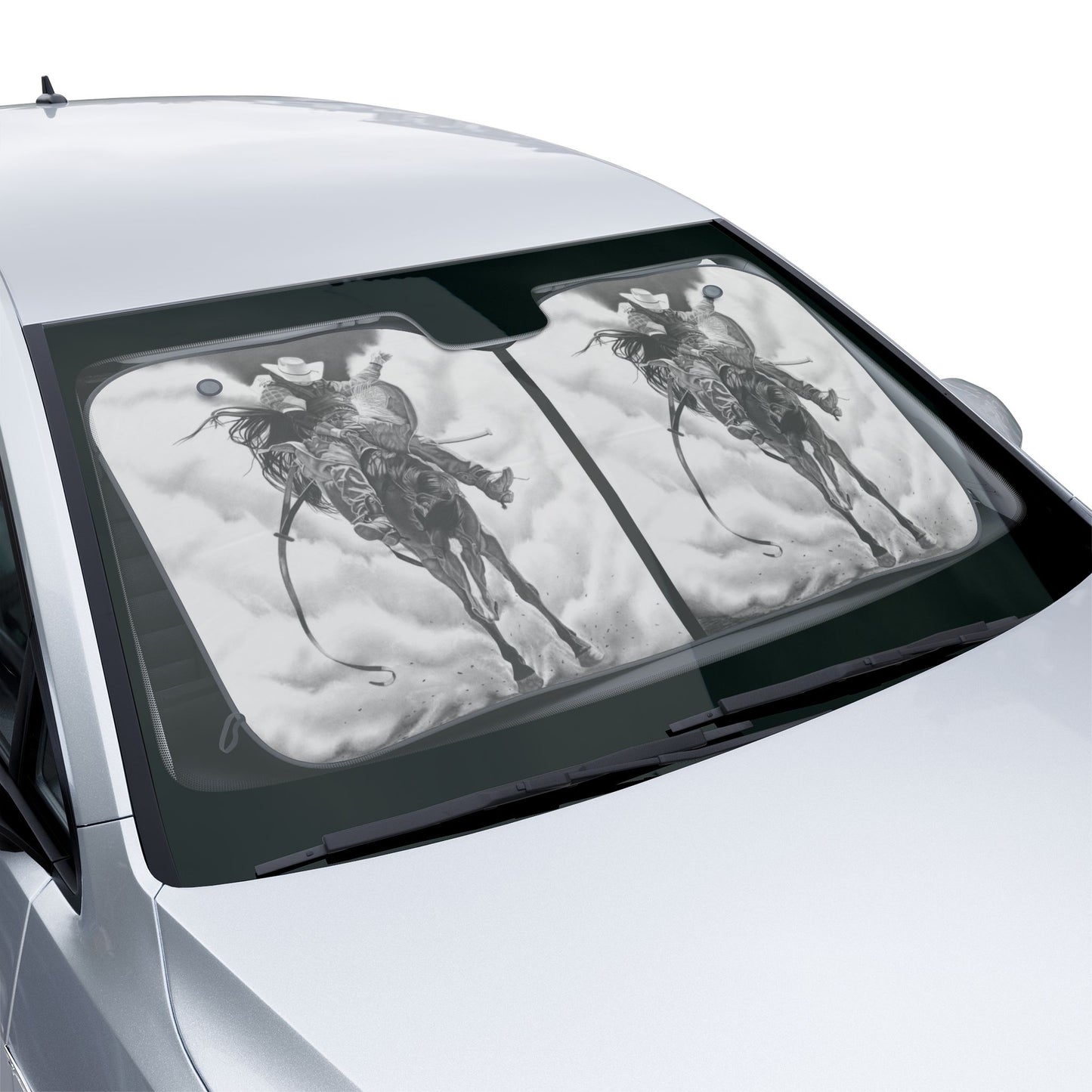 Car Sun Shade Western style, farmhouse Auto Sunshade
