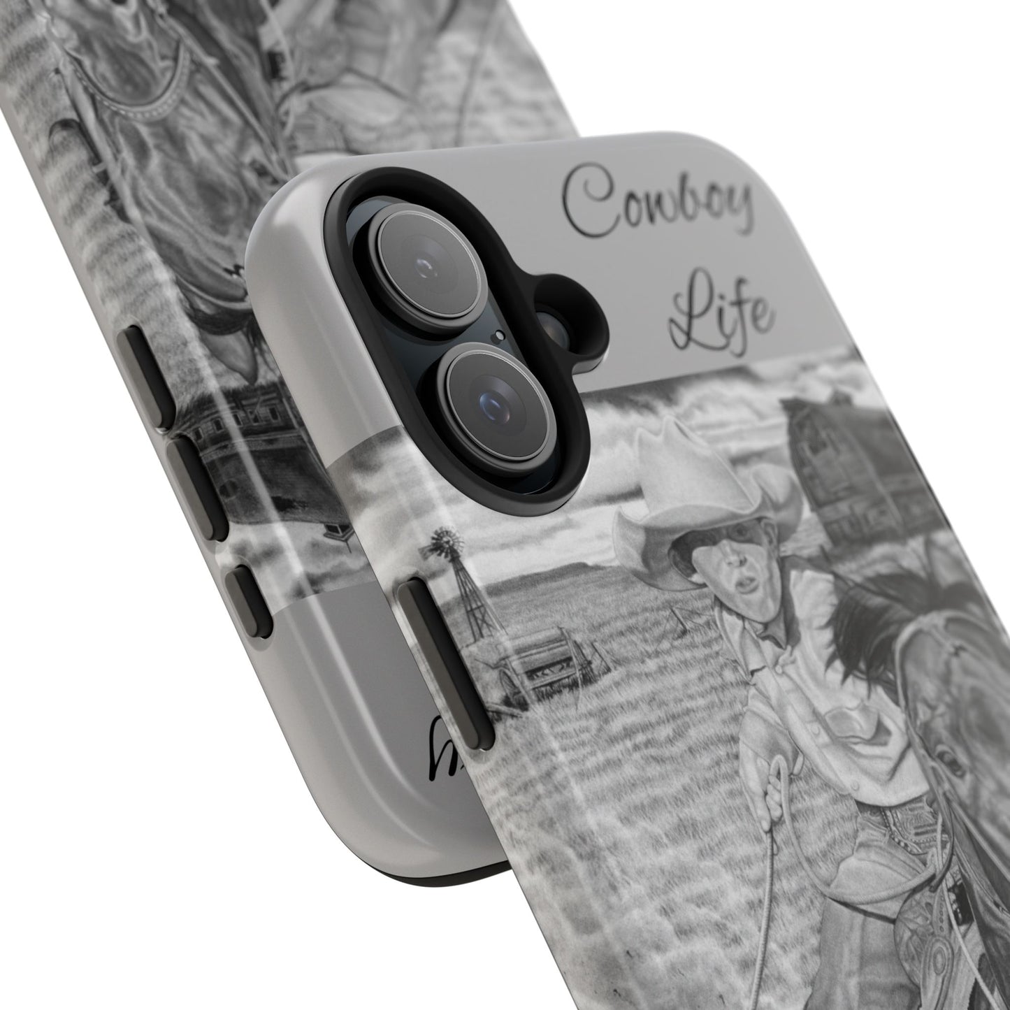 Phone Cases, Cowboy Design, Tough Protection, Gift for Him, Ranch Decor, Durable Style