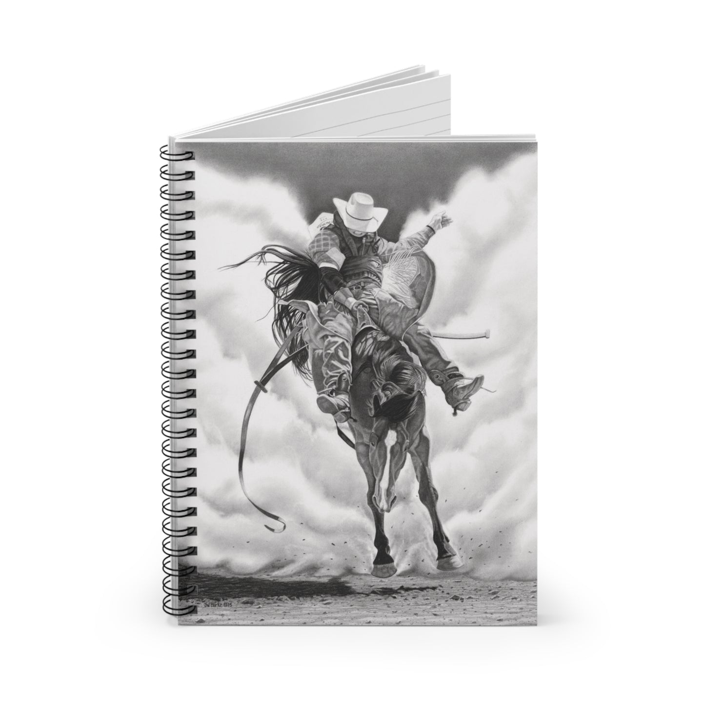 "Storm a Brewing " Espiral Notebook - Capturing the Spirit of the West, Journal for Equestrian Lovers, Western Art Gift, Cowpoke Writing Pad, [...]
