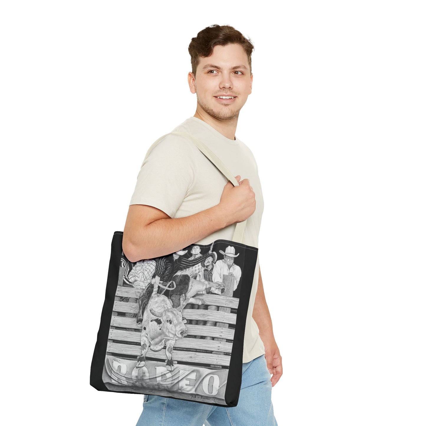 Tote Bag, Western Style Shopping Tote, Equestrian Gift, Farmhouse Decor, Horse Lover Accessory