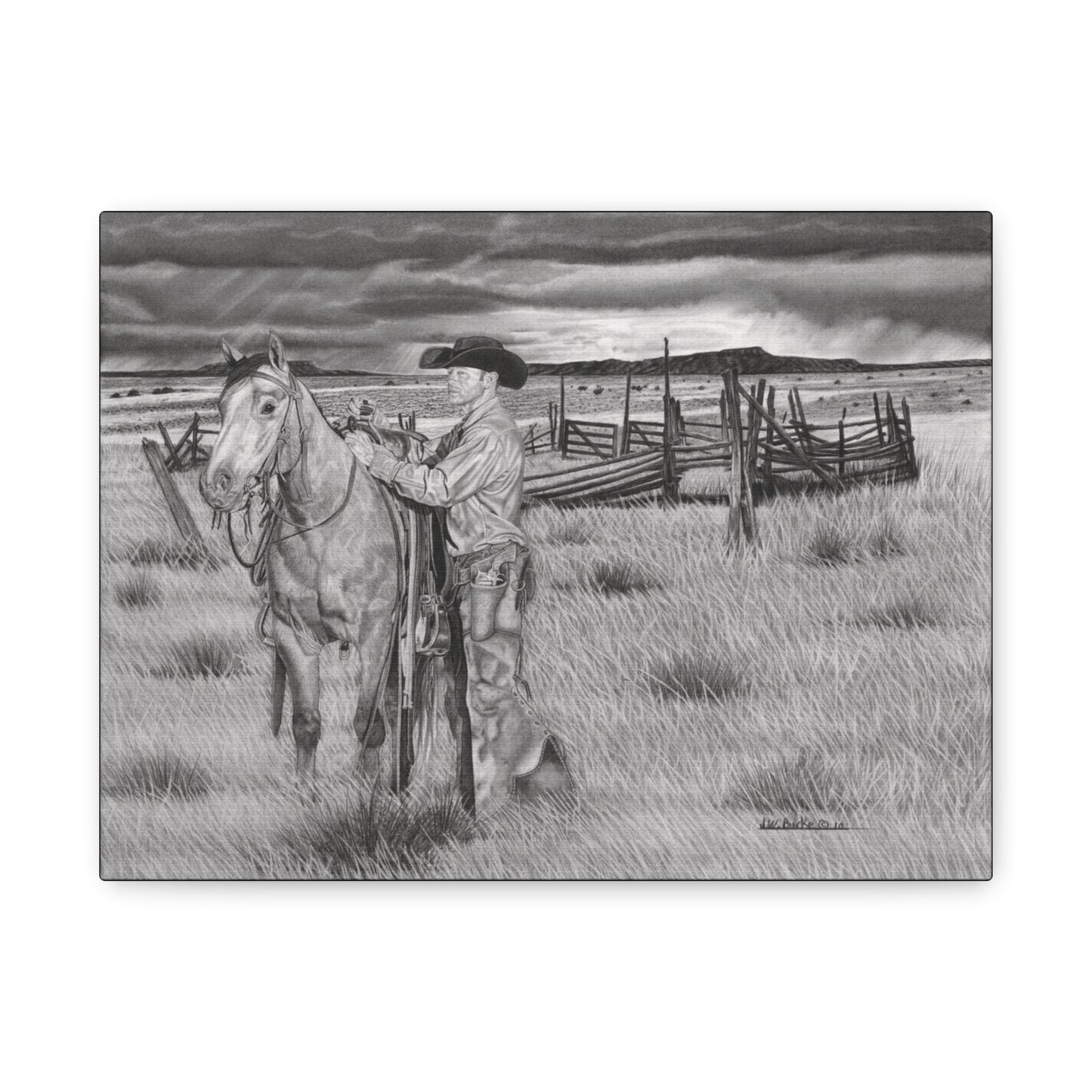 Canvas Art - Western Artwork, farmhouse