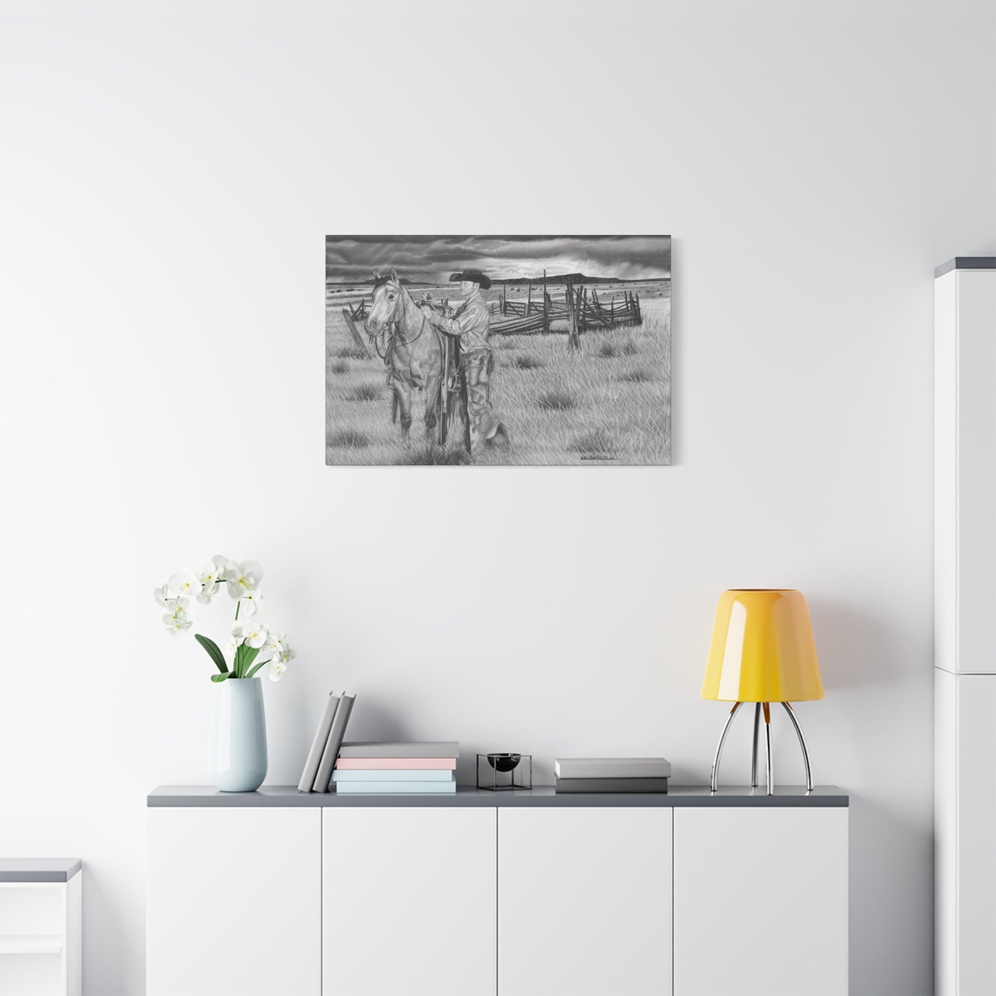 Canvas Art - Western Artwork, farmhouse
