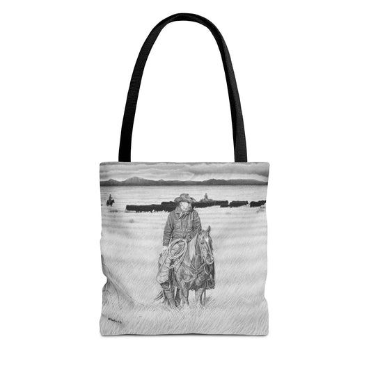 "The Passing Storm"   Tote Bag, Western Style Shopping Tote, Equestrian Gift, Farmhouse Decor, Horse Lover Accessory