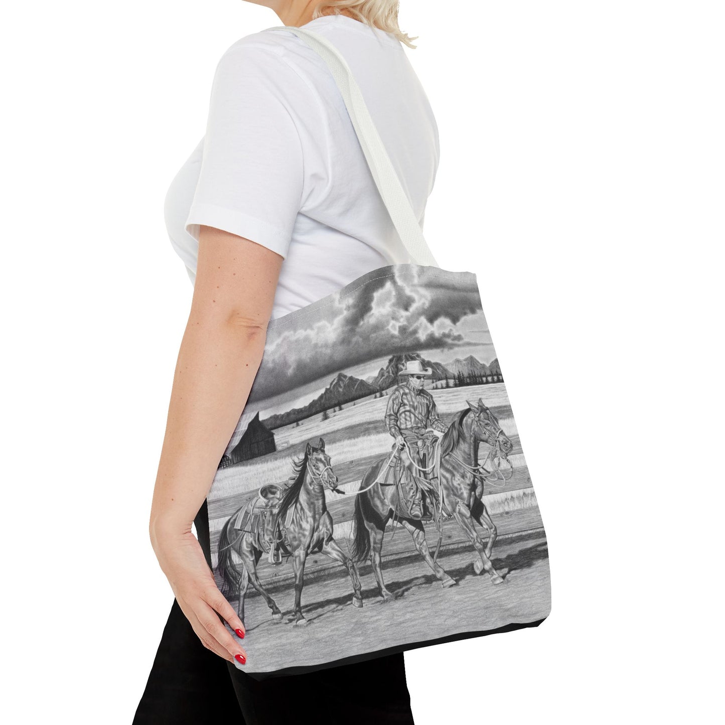"The Gift Named Storn" Western Art Tote Bag