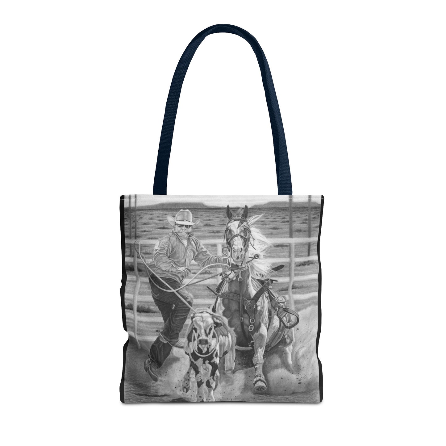 "Stone Cold Throw" Western Art Tote Bag