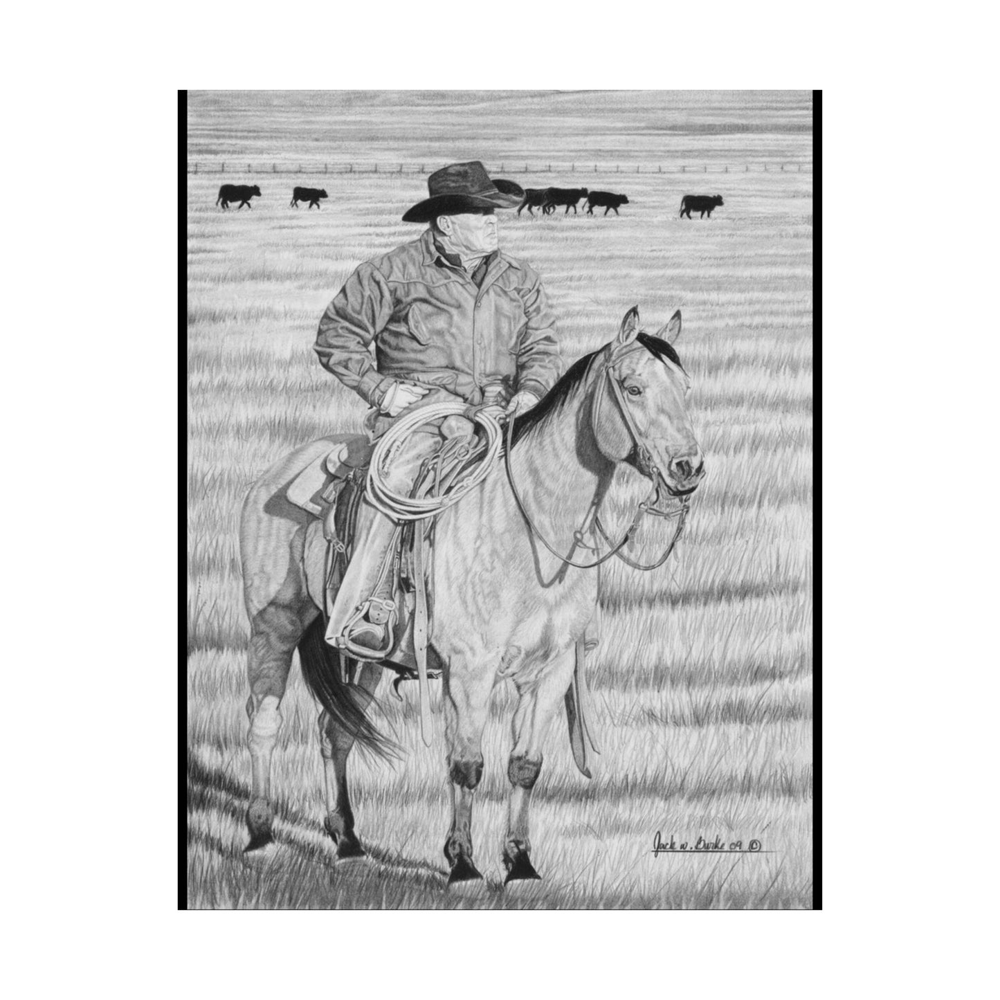 "The Passing Storm" Cowboy Art Print, Matte Vertical Posters for Home Decor, Western Wall Art, Rancher Gifts, Country Living Decor