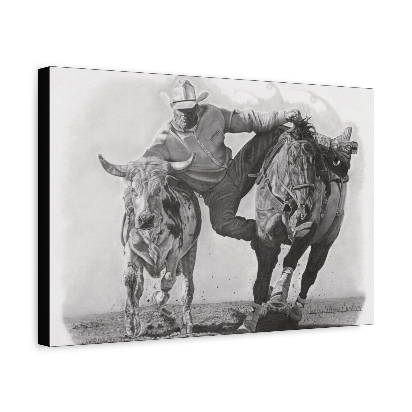 "Cowboy Life # 1 " western art on canvas.