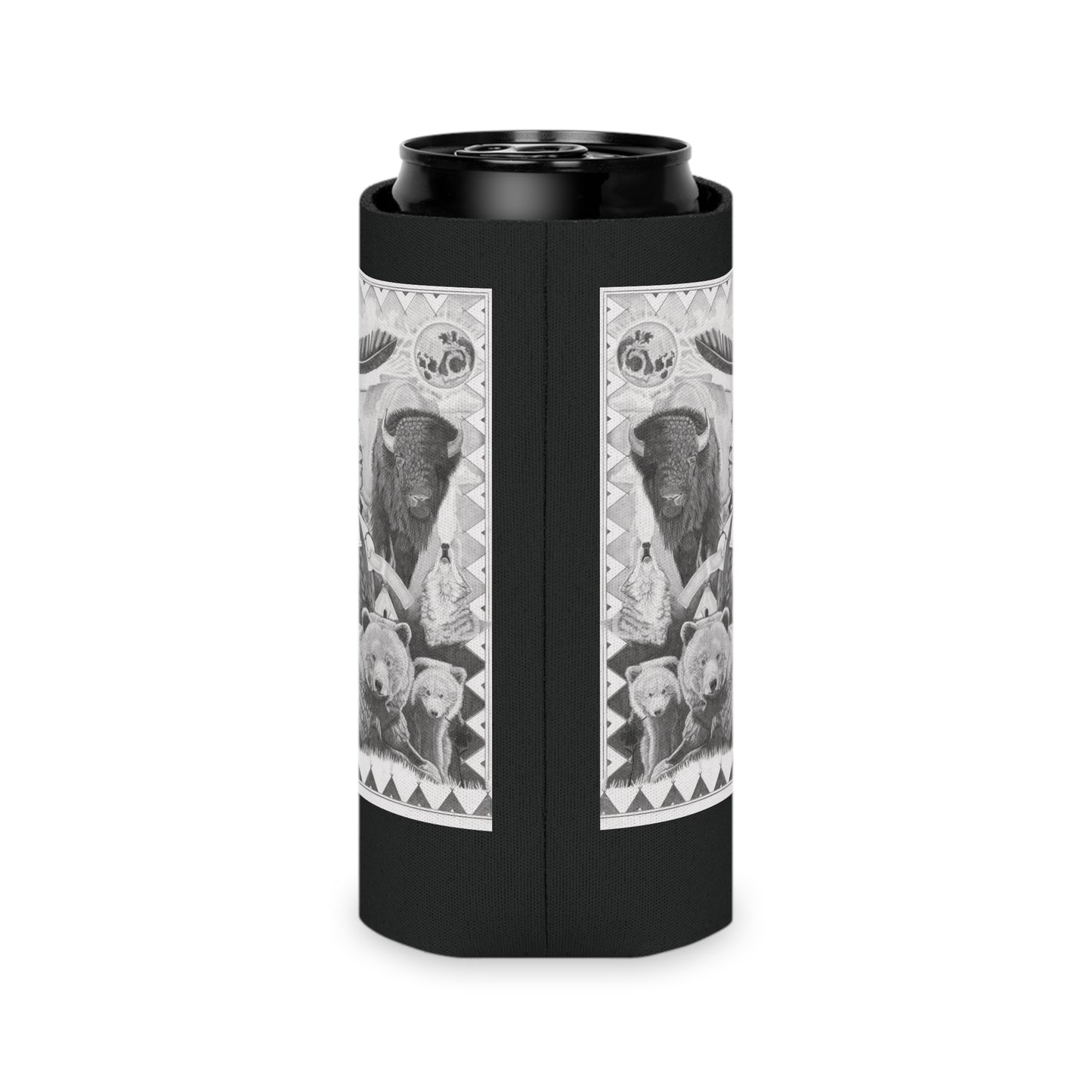 Can Cooler, Western Beverage Sleeve, Outdoor Party Gear, Country-Themed Drink Holder, Ideal for BBQs & Tailgates