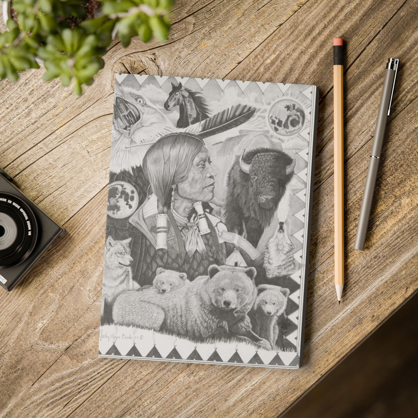 Softcover Journal, Notebook for Writing, Artistic Gift, Travel Journal, Eco-Friendly Stationery, Unique Artwork