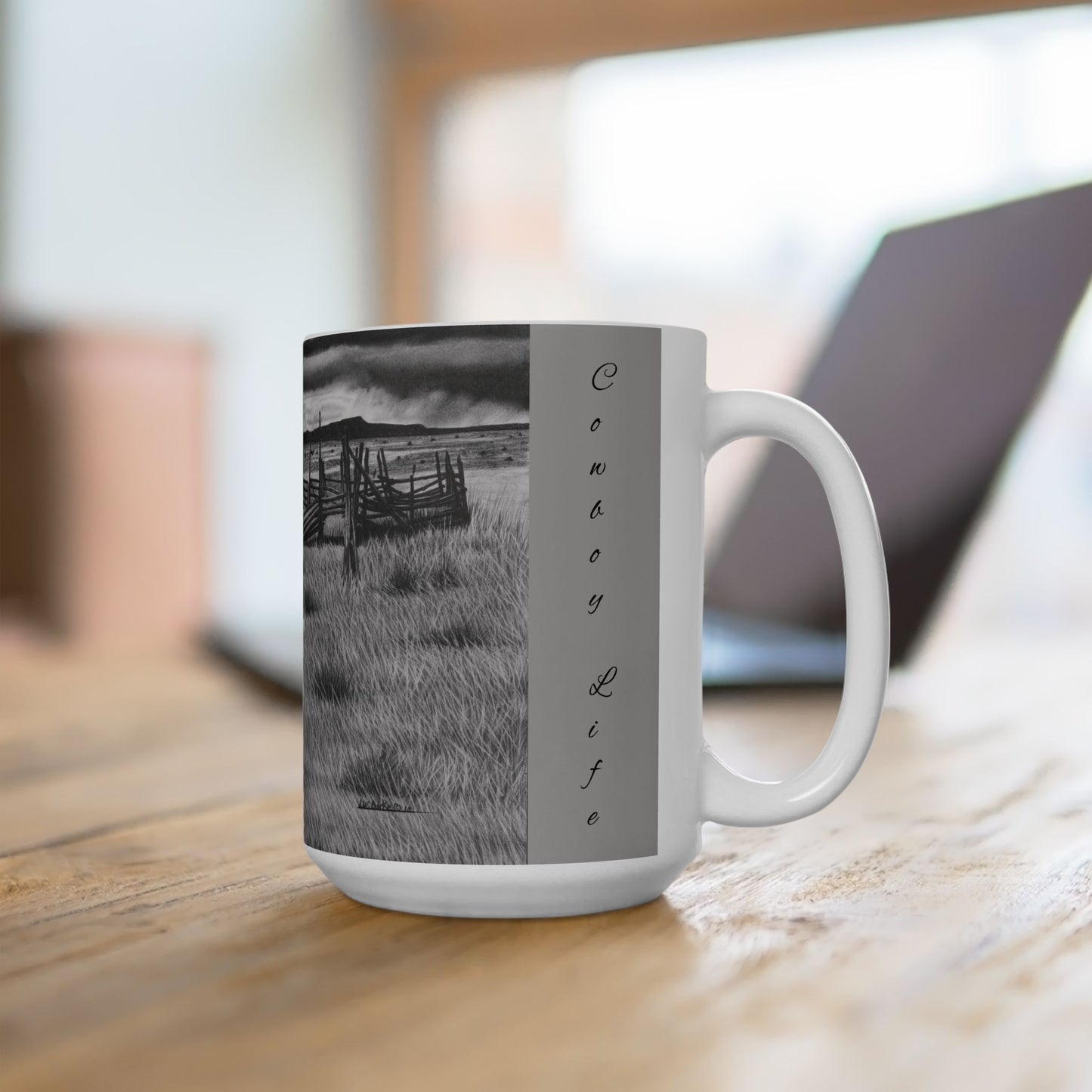 Coffe Mug, Cowboy Decorative Coffee Cup, Horseback Riding Gift, Country Home Decor, Equestrian Tea Mug