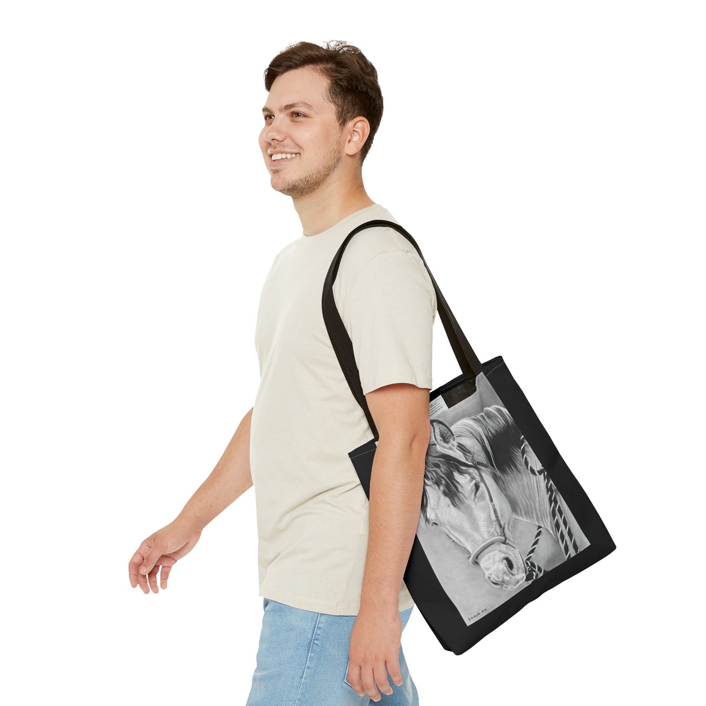 Tote Bag, Western Style Shopping Tote, Equestrian Gift, Farmhouse Decor, Horse Lover Accessory