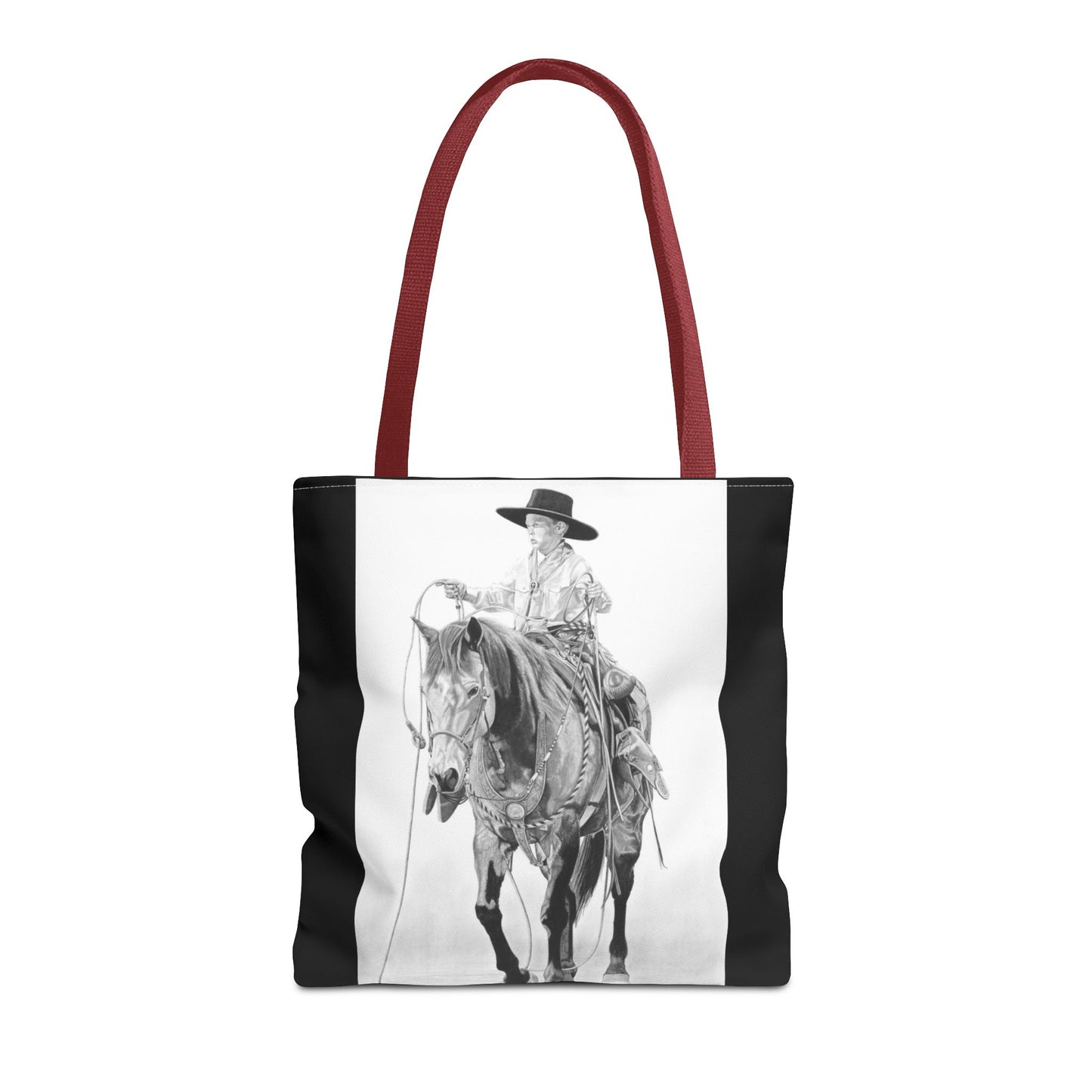 "Young Cowboy " Tote Bag, Western Style Shopping Tote, Equestrian Gift, Farmhouse Decor, Horse Lover Accessory