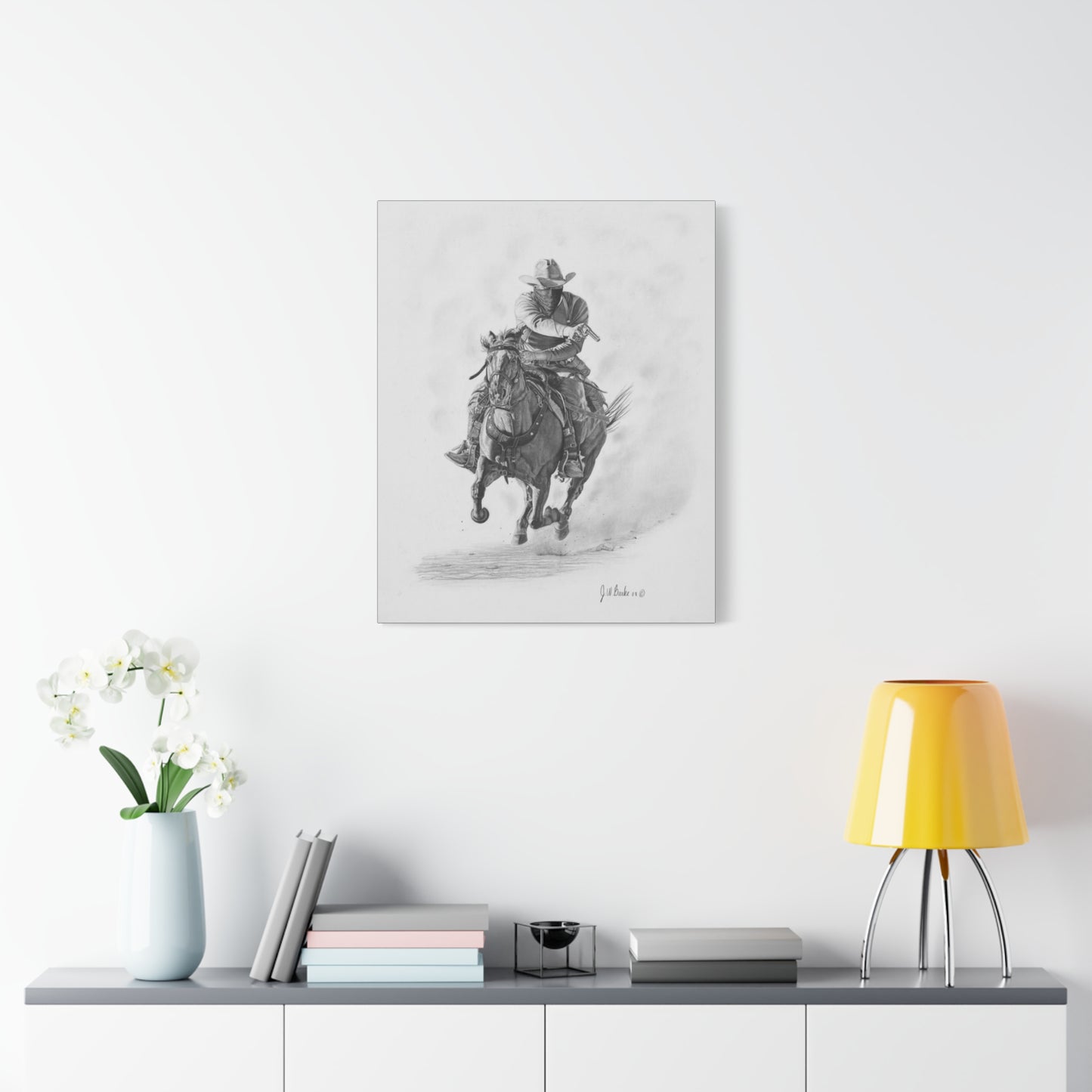 "Bandit " Western art on canvas