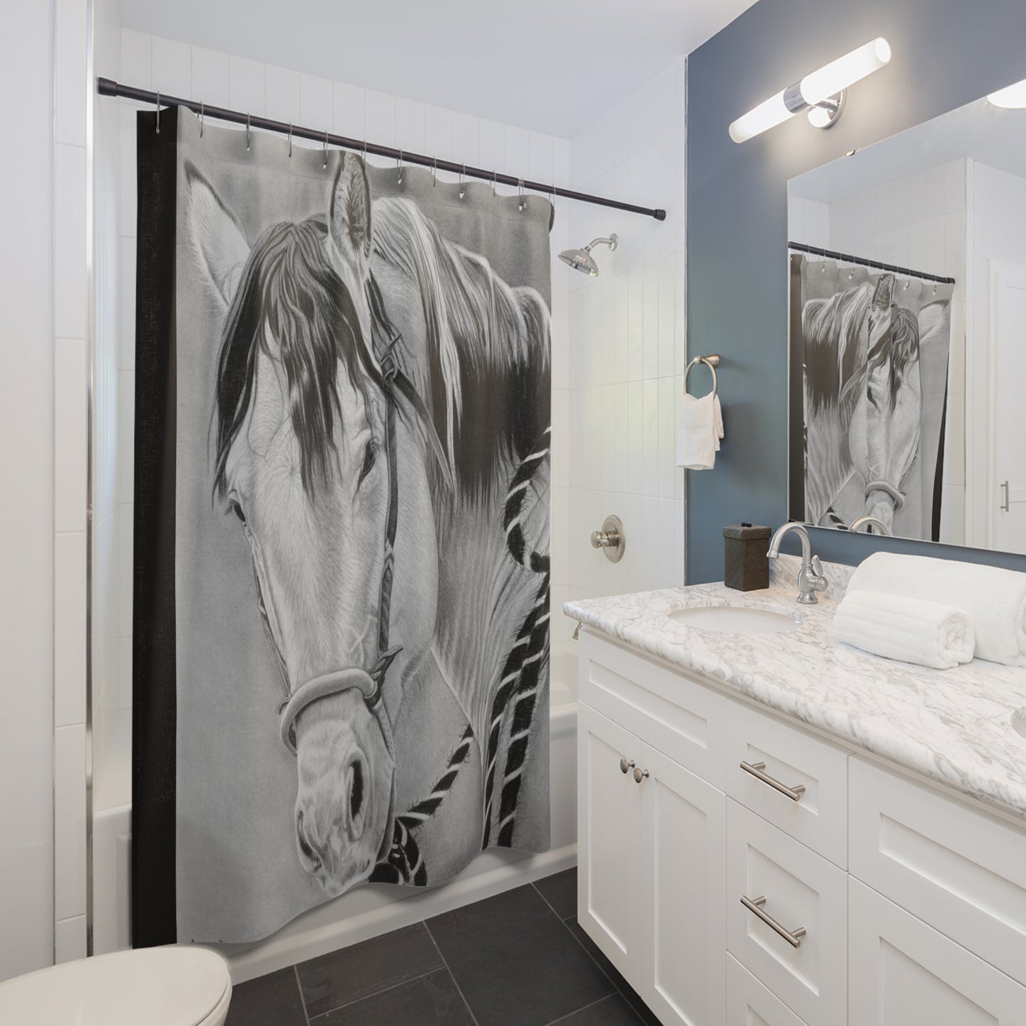Shower Curtain Western style, farmhouse Bathroom Decor
