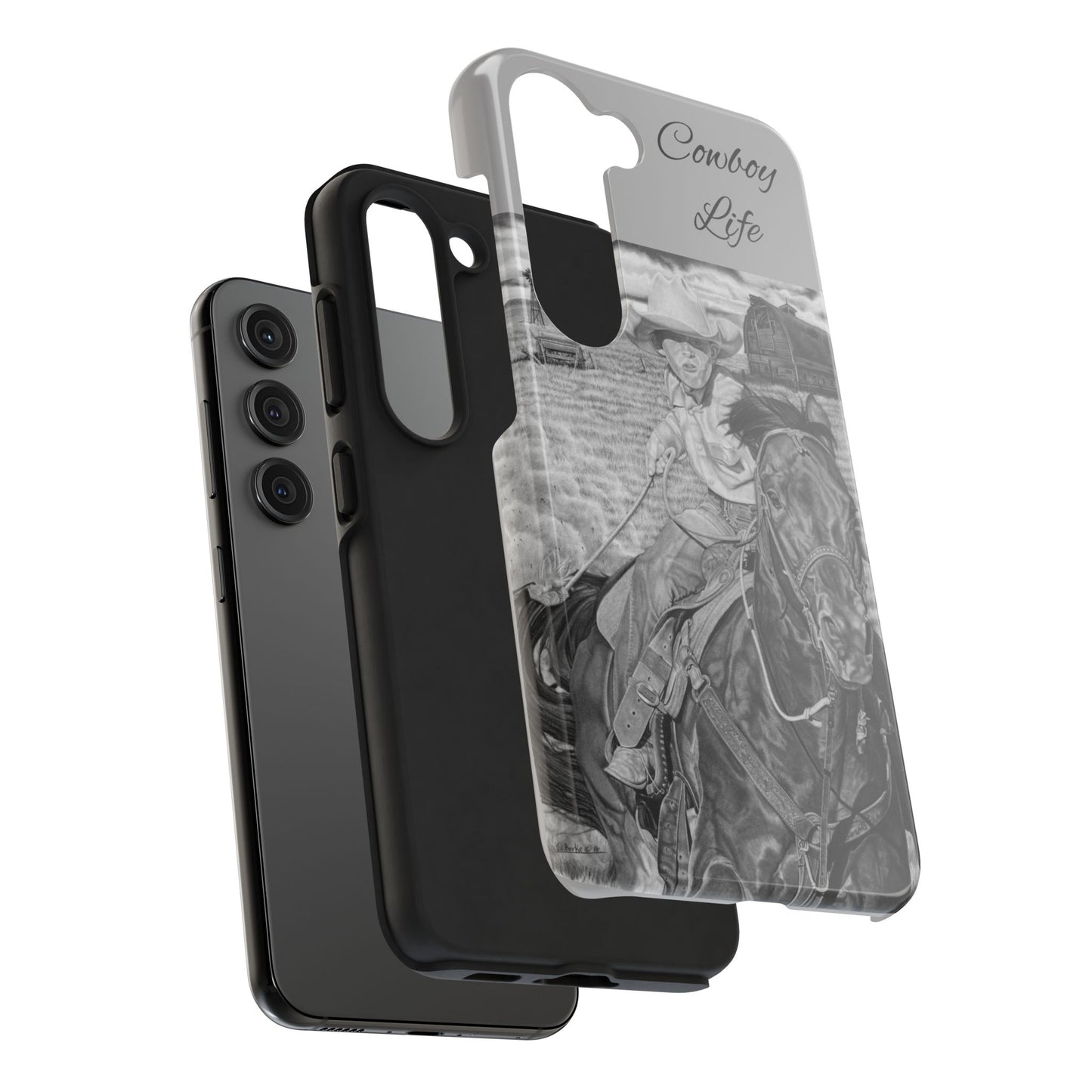 Phone Cases, Cowboy Design, Tough Protection, Gift for Him, Ranch Decor, Durable Style